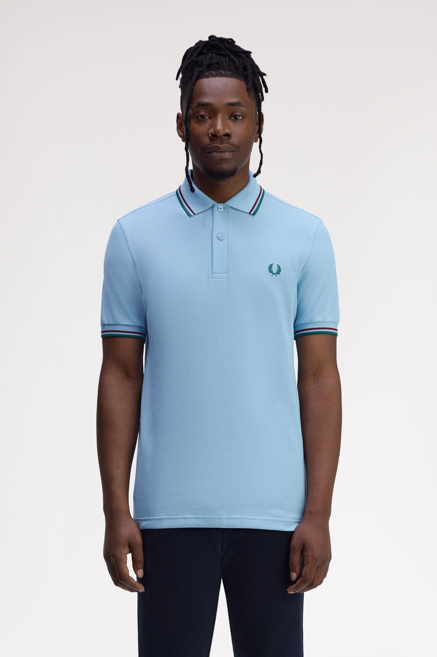 Fred Perry Polo M3600 Track Blue / Burned Red / Sport Green