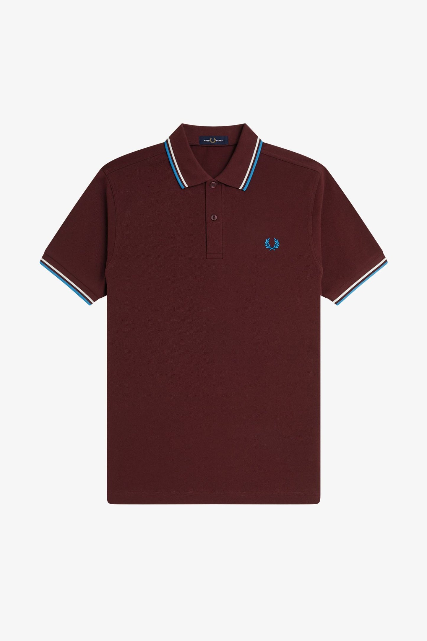 Fred Perry Polo M3600 Oxblood / Ecru / Courtblue