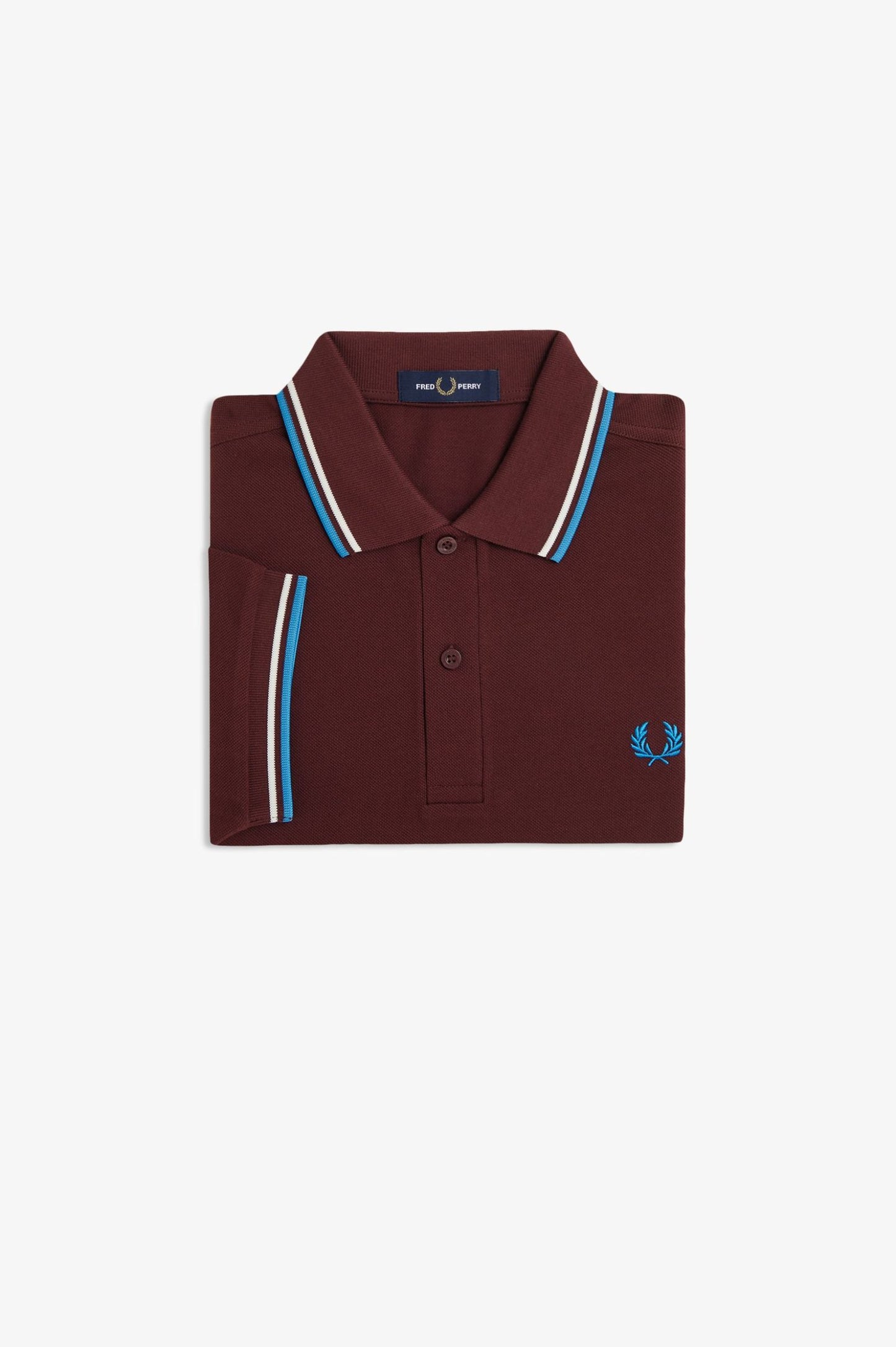 Fred Perry Polo M3600 Oxblood / Ecru / Courtblue