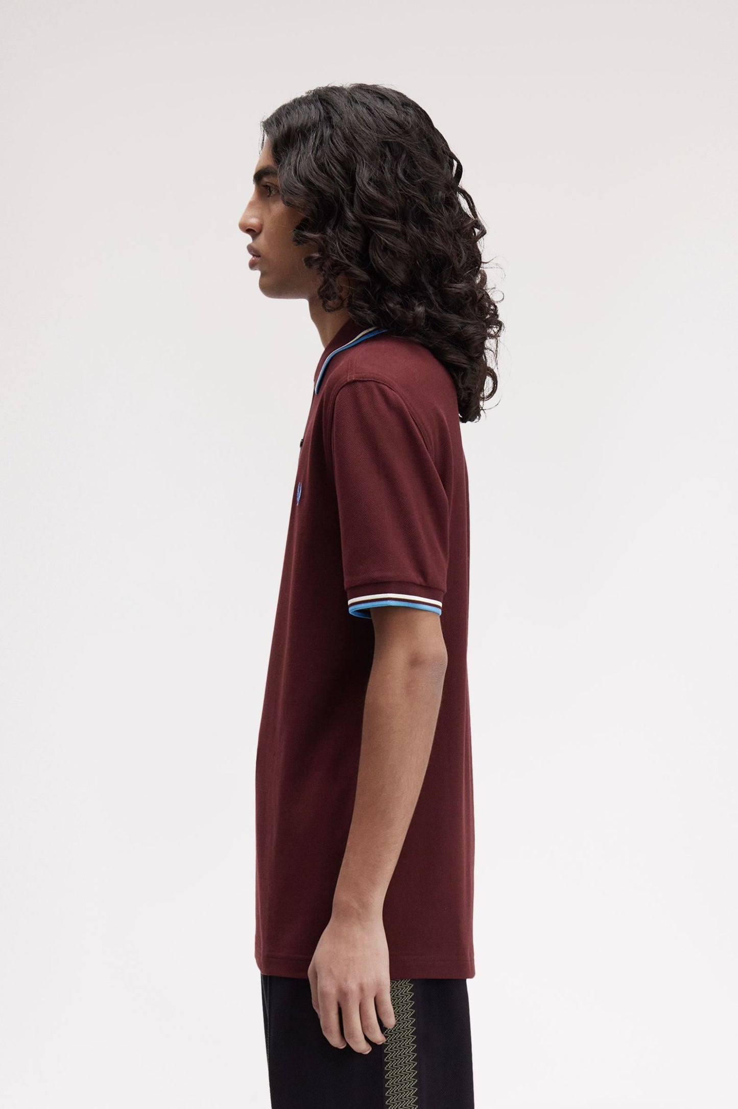 Fred Perry Polo M3600 Oxblood / Ecru / Courtblue