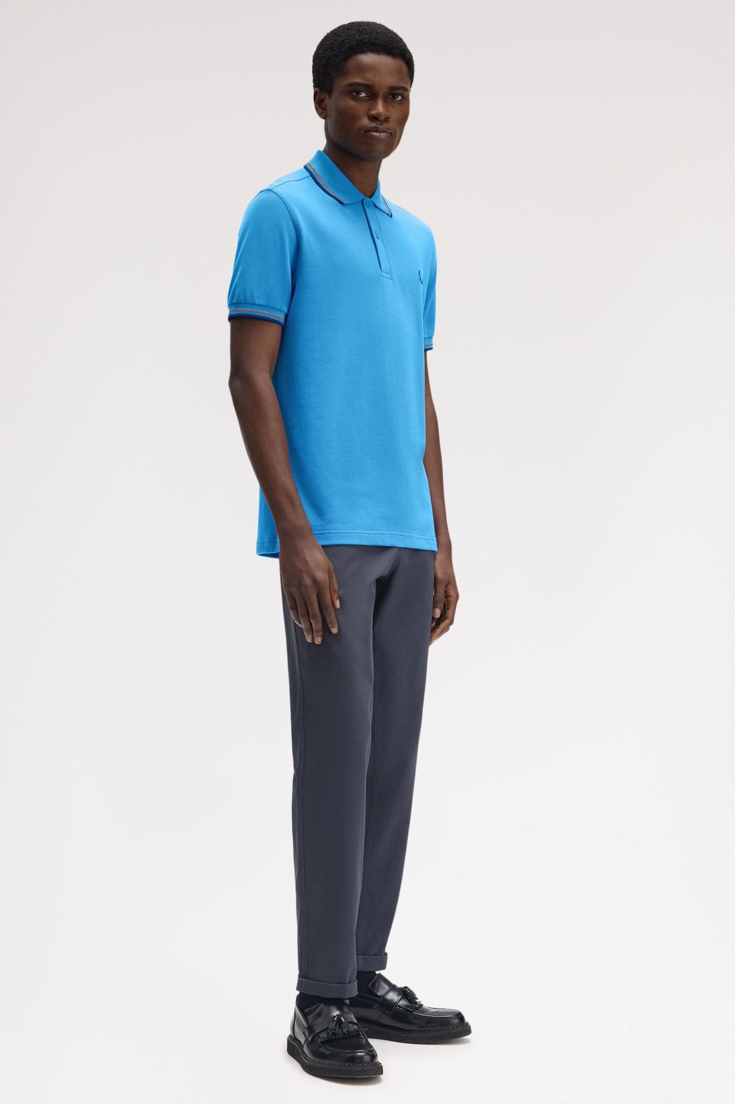 Fred Perry Polo M3600 Courtblue / Shaded Stone / Dark Petrol