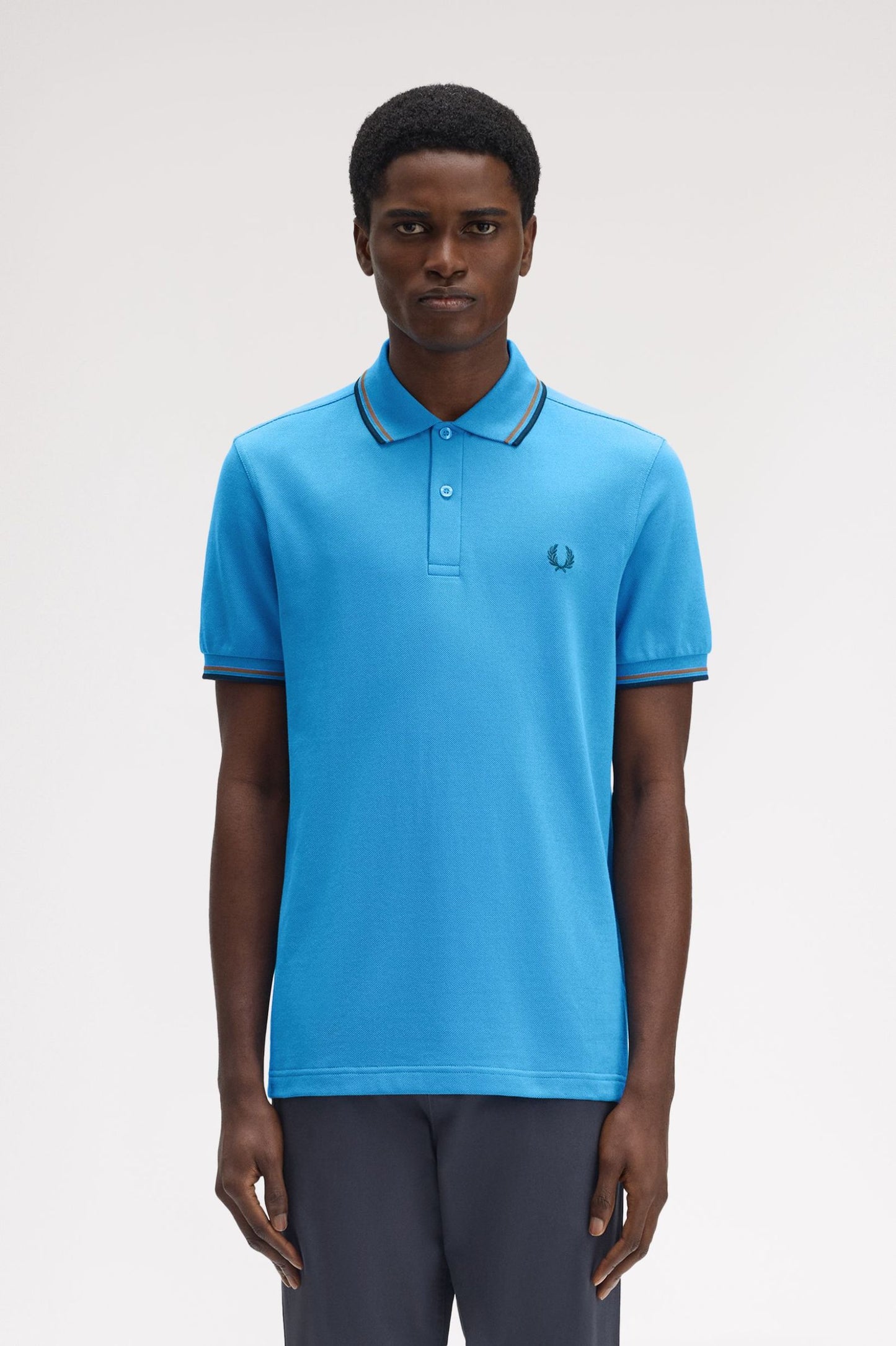 Fred Perry Polo M3600 Courtblue / Shaded Stone / Dark Petrol