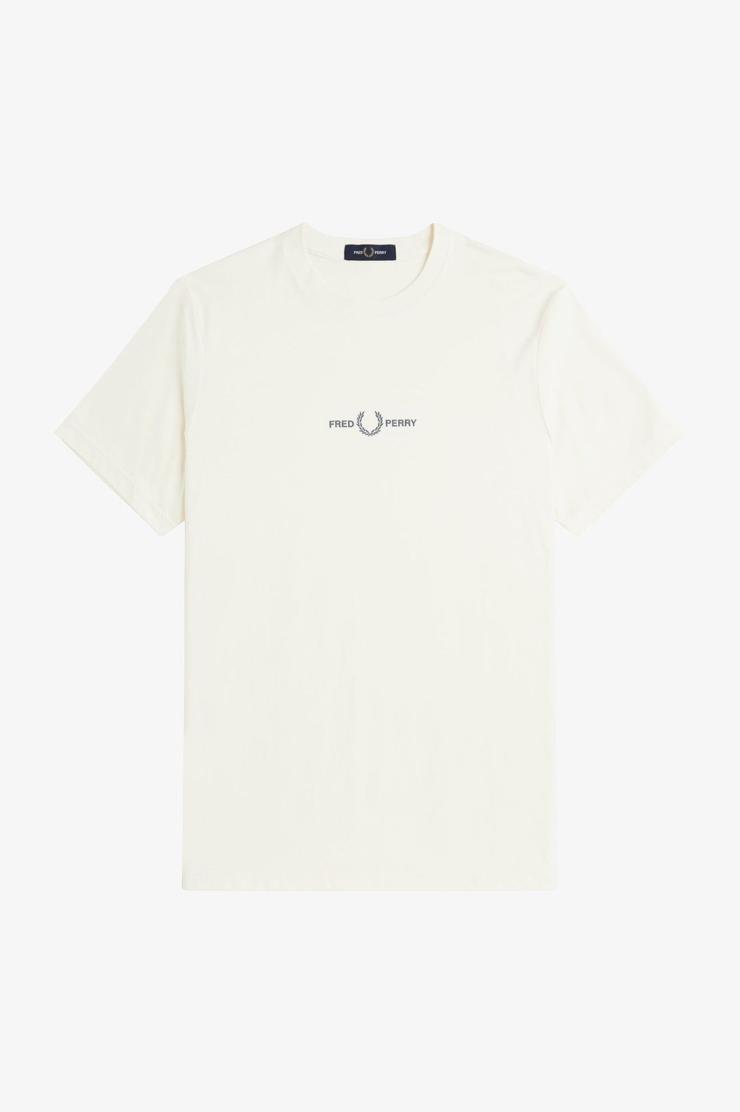 Fred Perry Embroidered T-Shirt Ecru