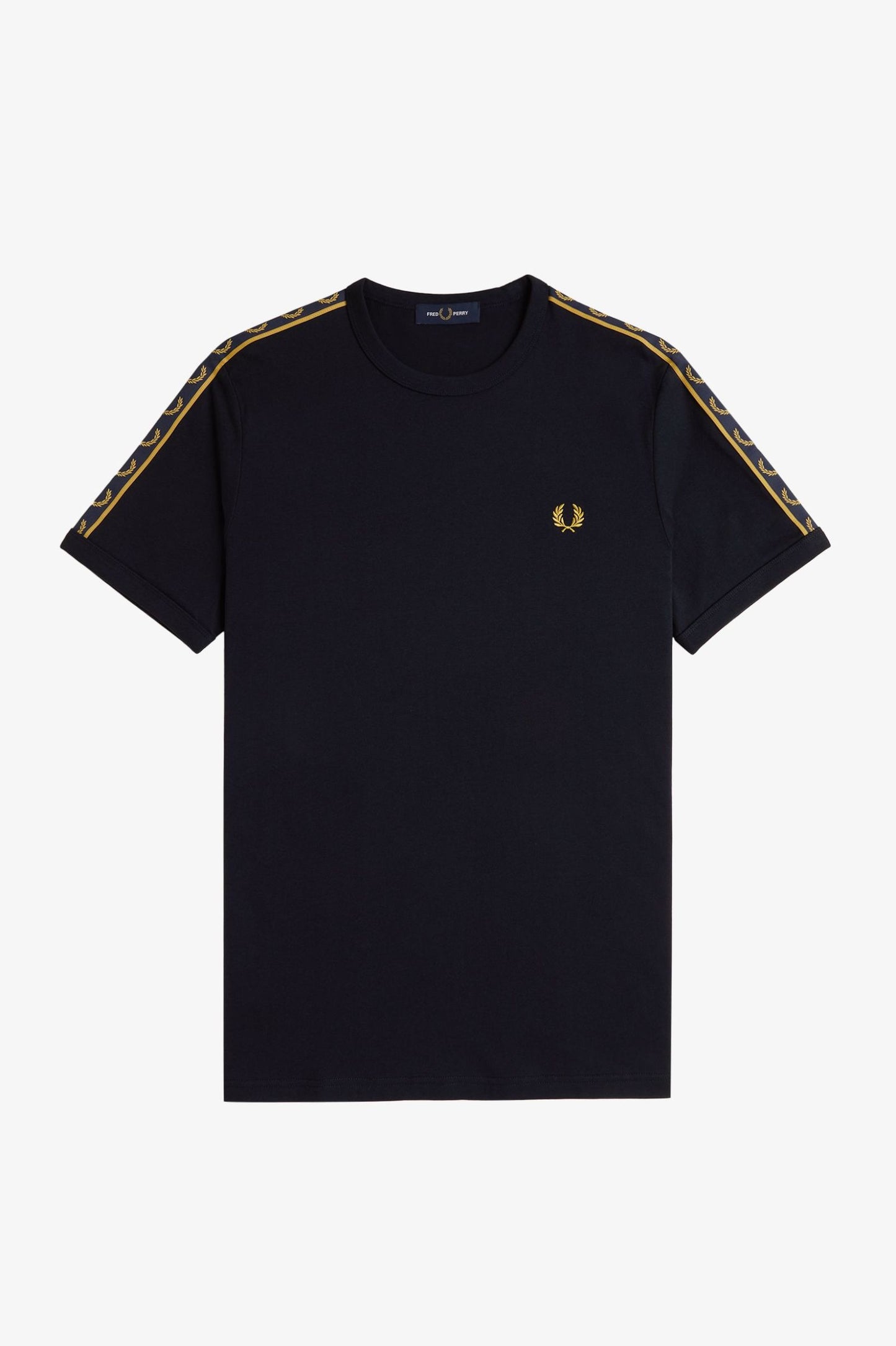 Fred Perry Contrast Tape Ringer T-Shirt Navy / Honeycomb