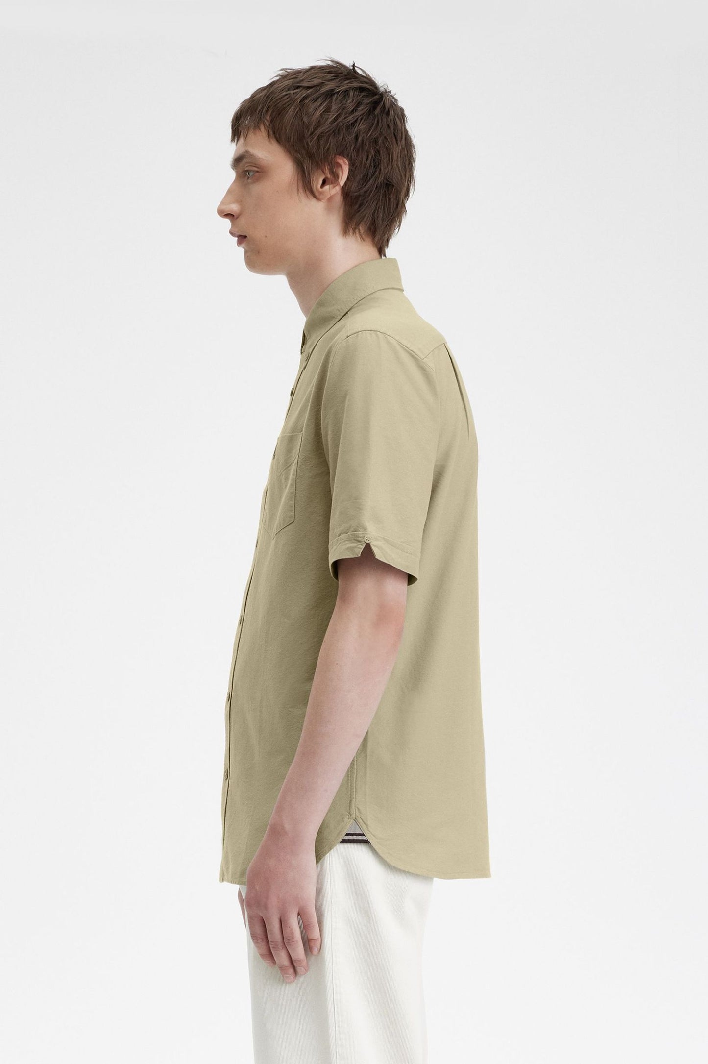 Fred Perry Oxford Shirt Warm Grey