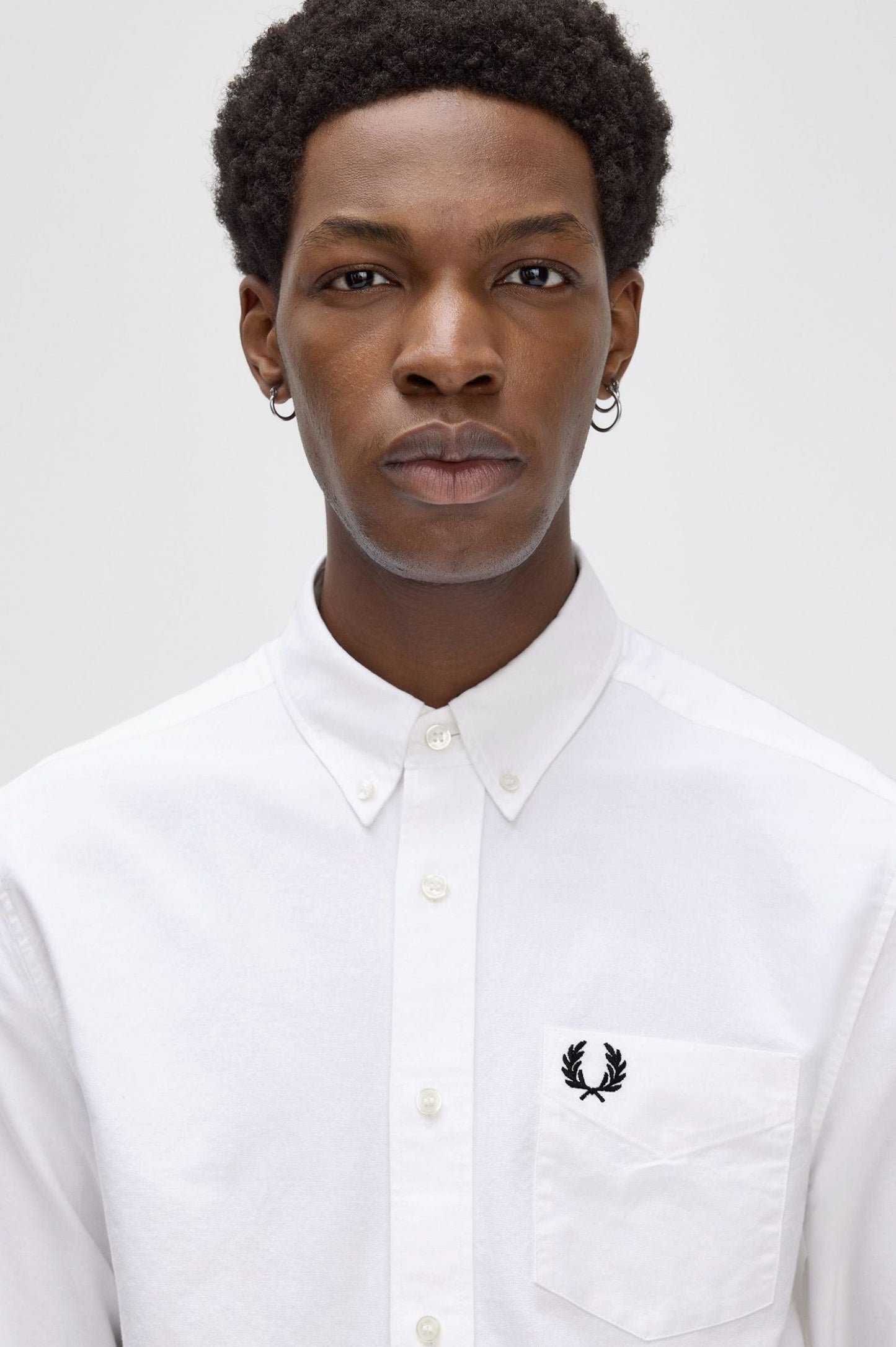 Fred Perry Oxford Shirt White