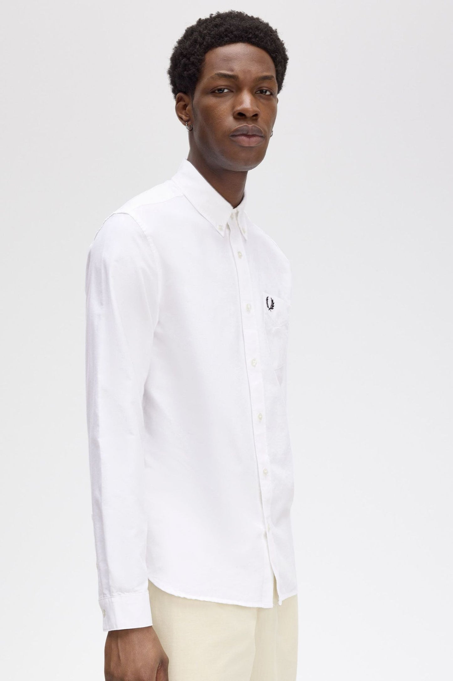 Fred Perry Oxford Shirt White
