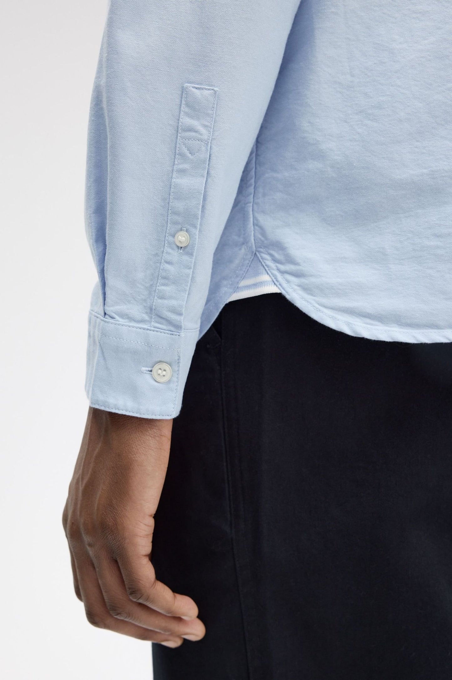 Fred Perry Oxford Shirt Light Smoke