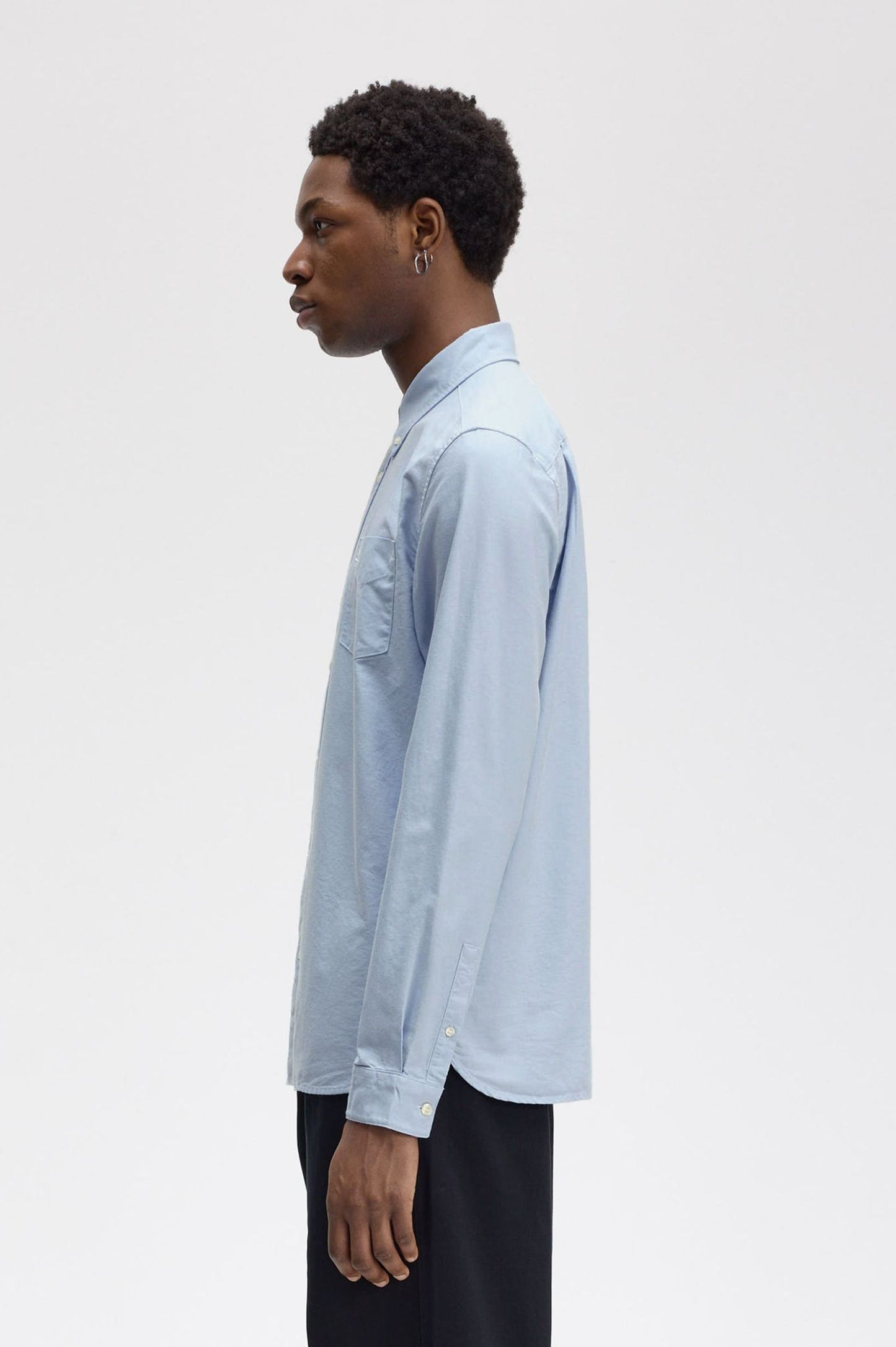 Fred Perry Oxford Shirt Light Smoke