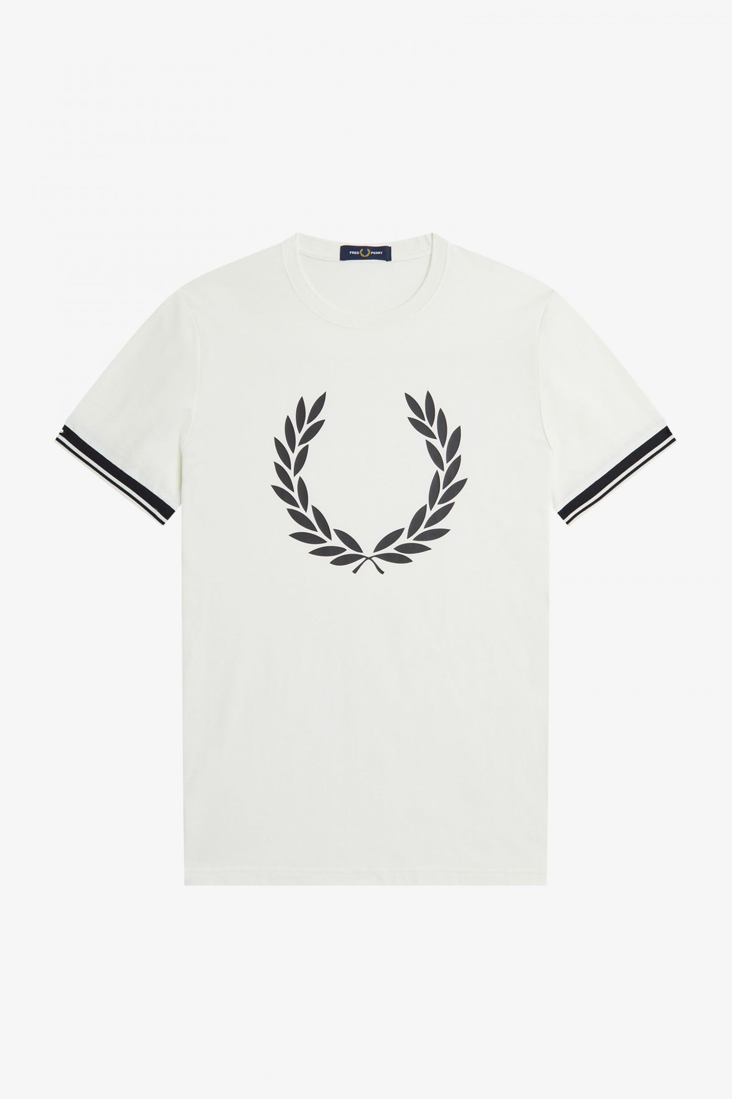 Fred Perry Printed Laurel Wreath T-Shirt Snowwhite