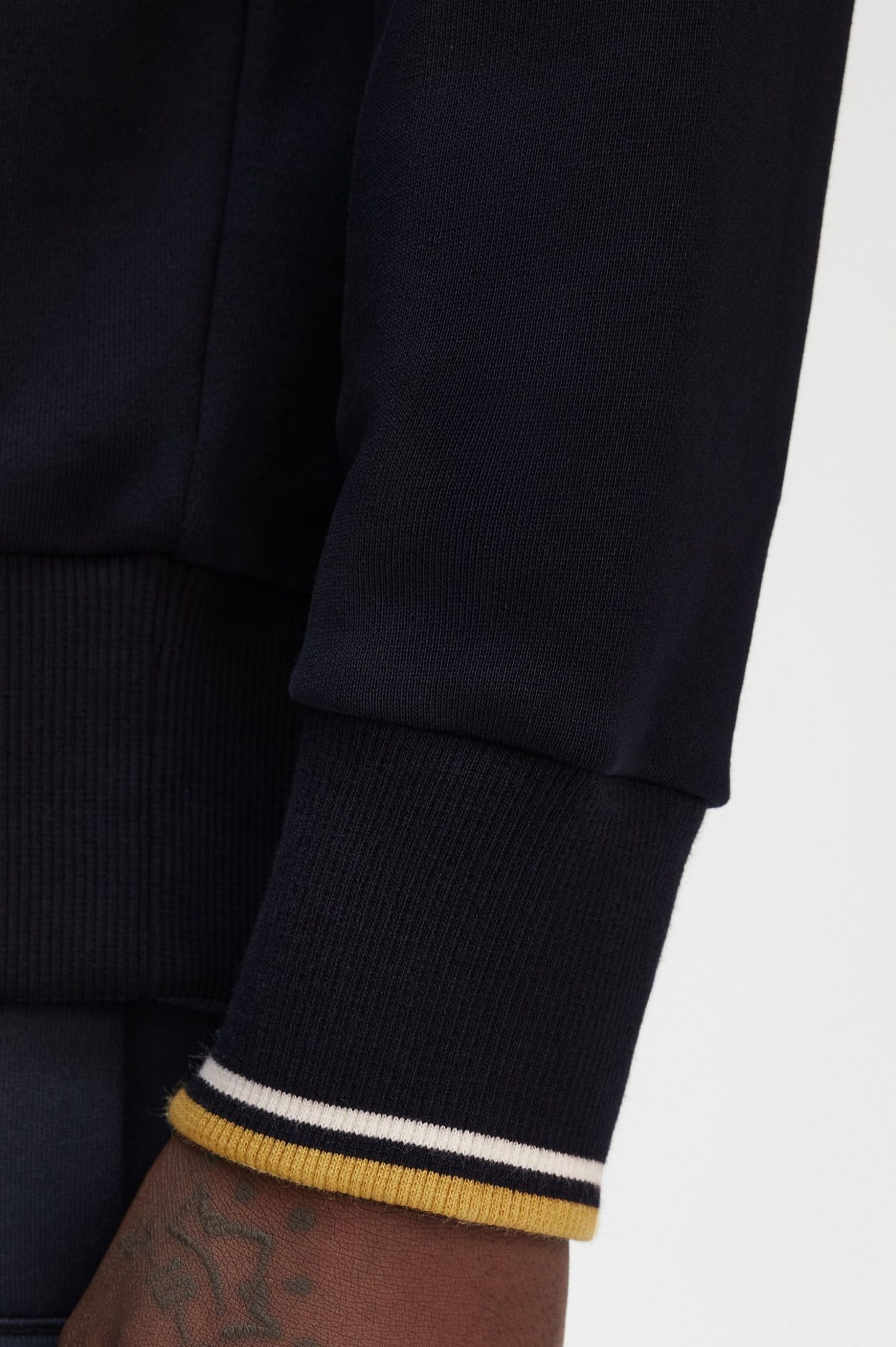 Fred Perry Crew Neck Sweatshirt Navy / Ecru / Honeycomb