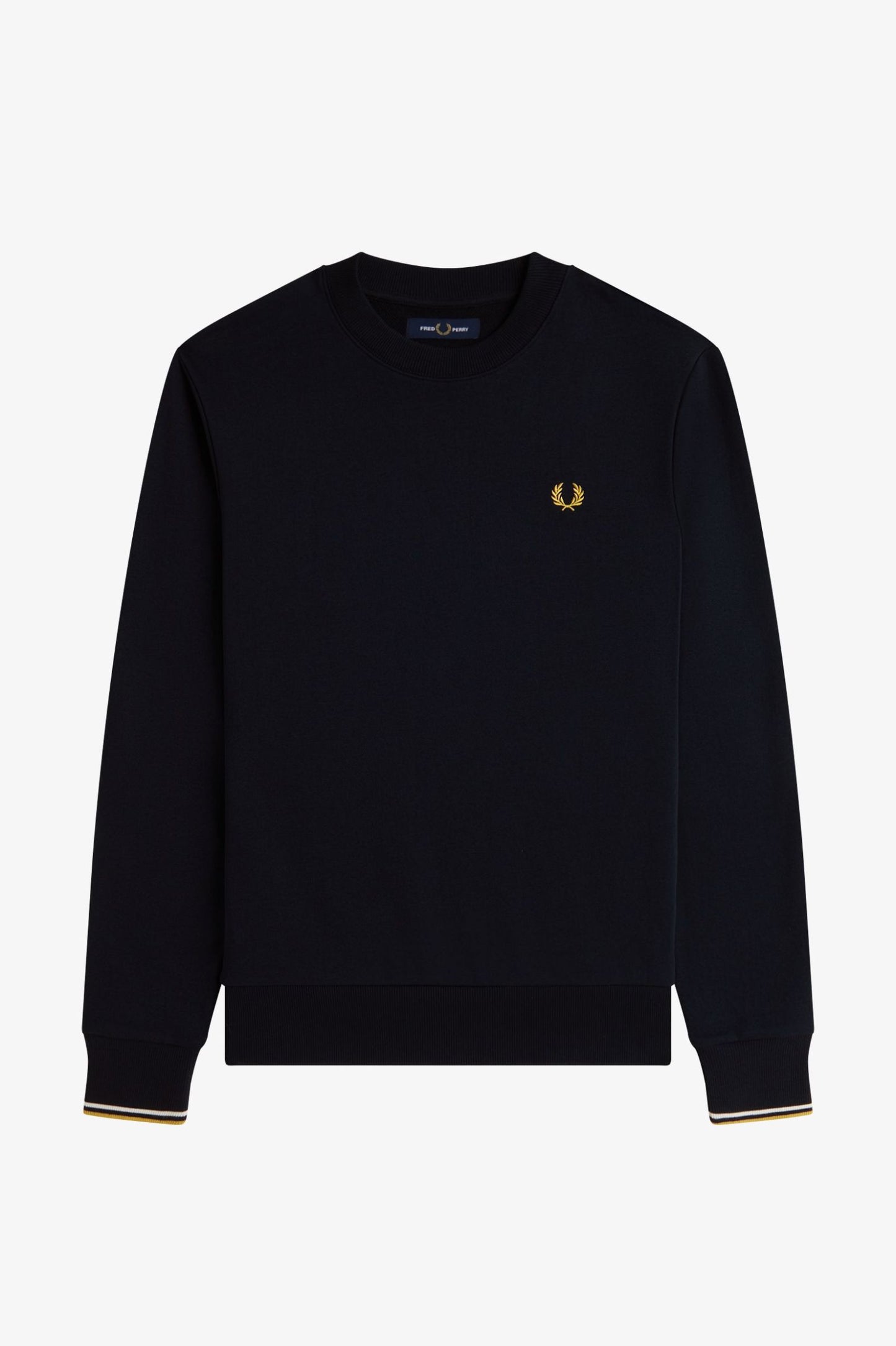 Fred Perry Crew Neck Sweatshirt Navy / Ecru / Honeycomb