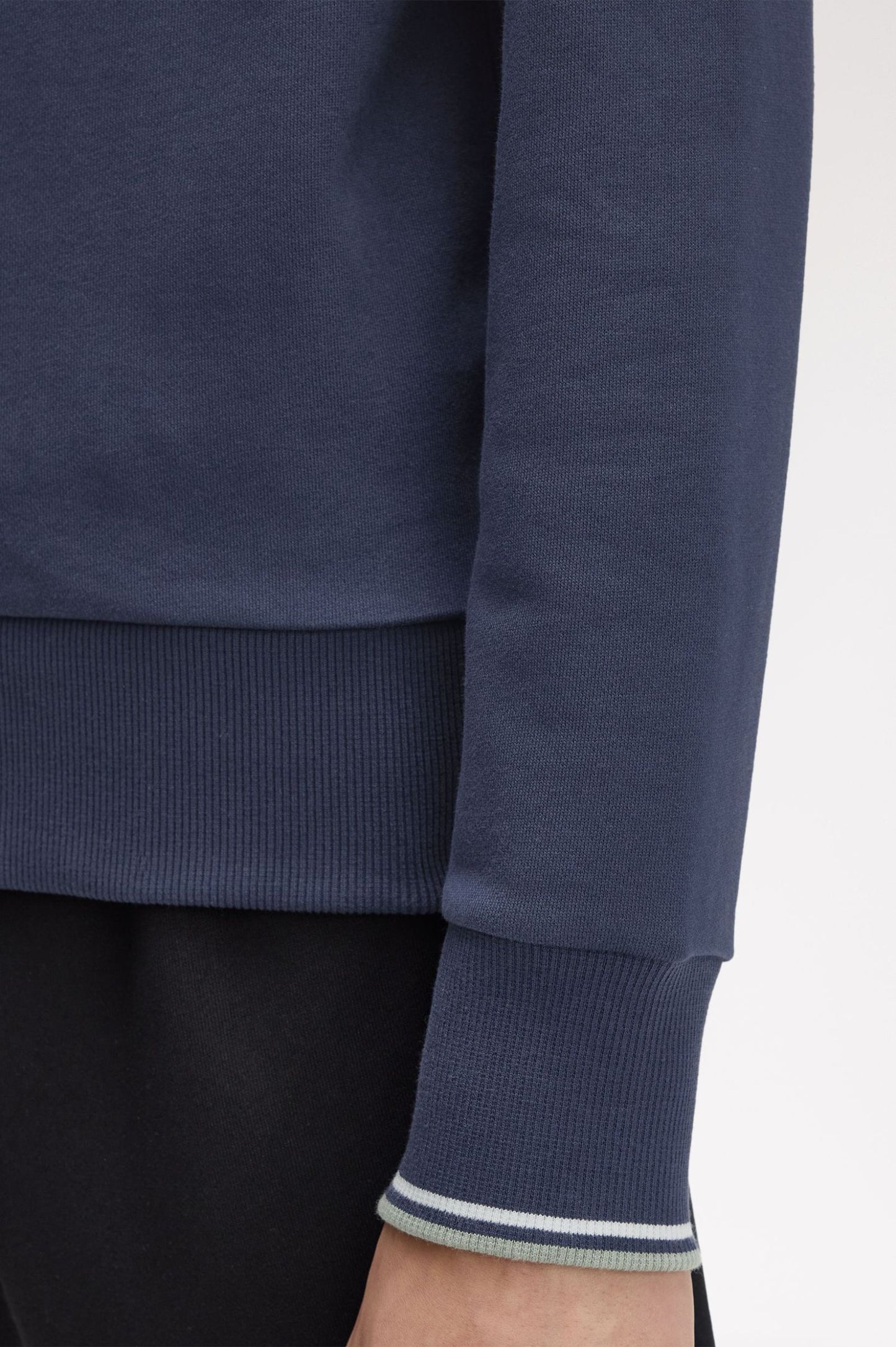 Fred Perry Crew Neck Sweatshirt Dark Airforce / Light Ice / Bay Leaf