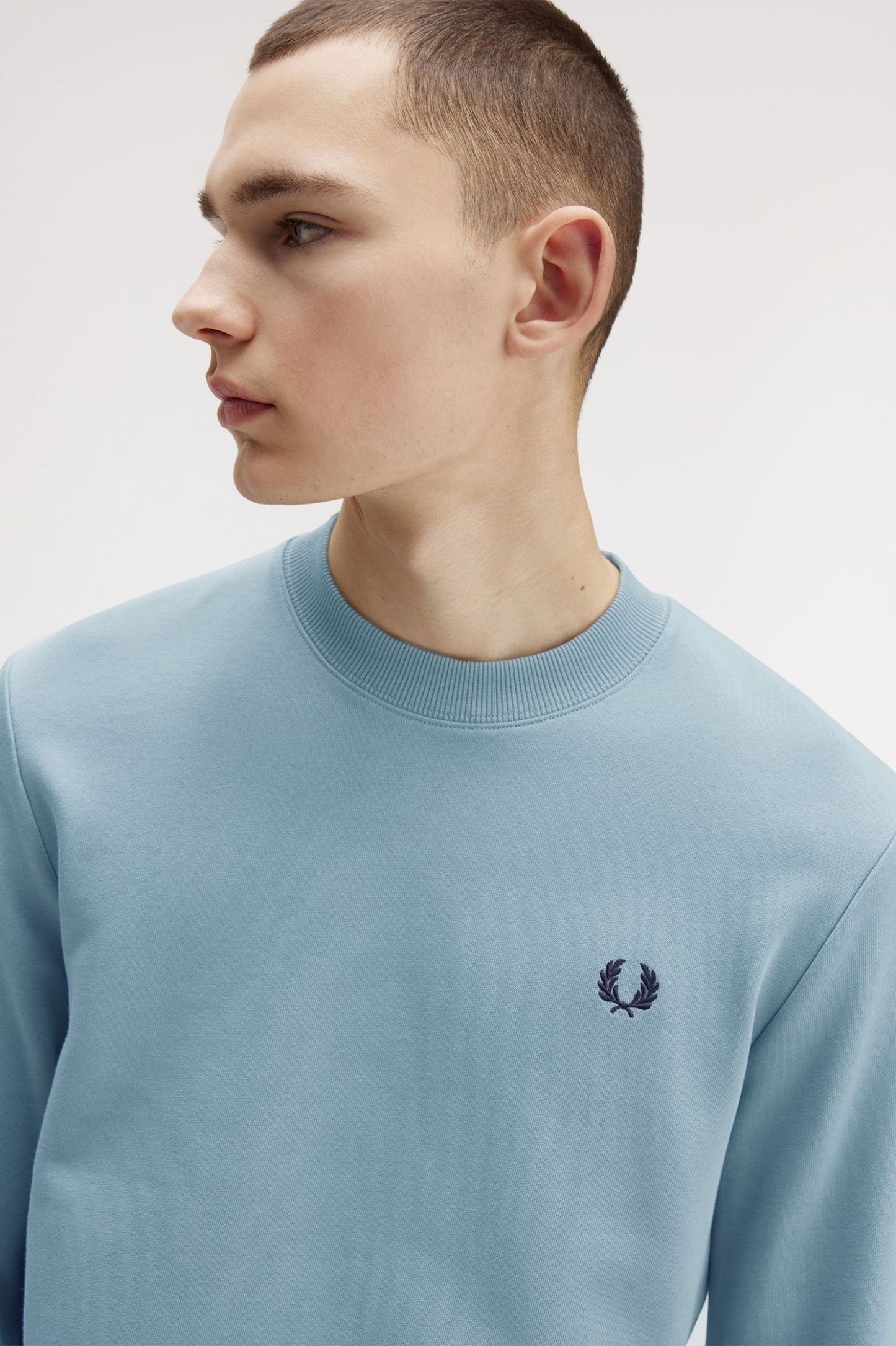 Fred Perry Crew Neck Sweatshirt Stockport Blue / Navy