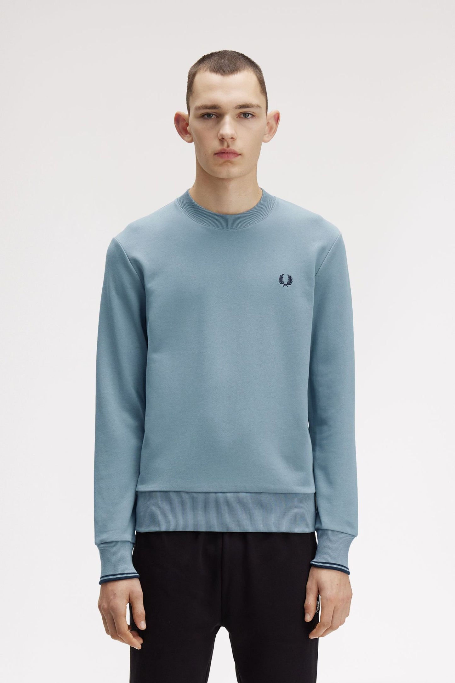 Fred Perry Crew Neck Sweatshirt Stockport Blue / Navy
