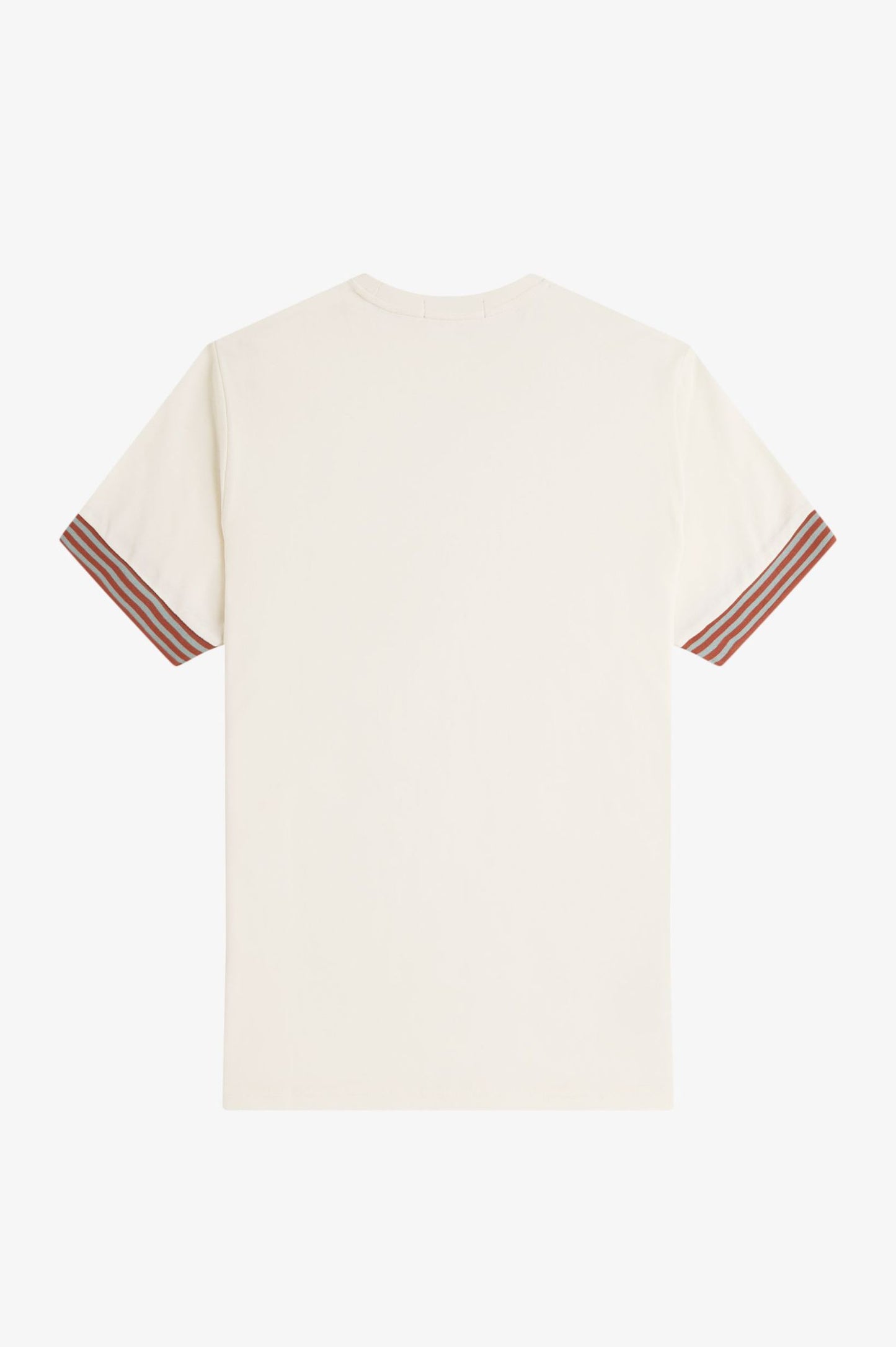 Fred Perry Striped Cuff T-Shirt Light Ecru