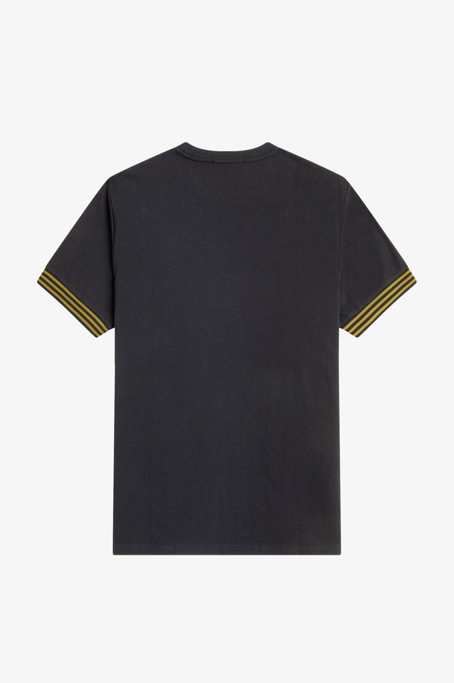 Fred Perry Striped Cuff T-Shirt Black