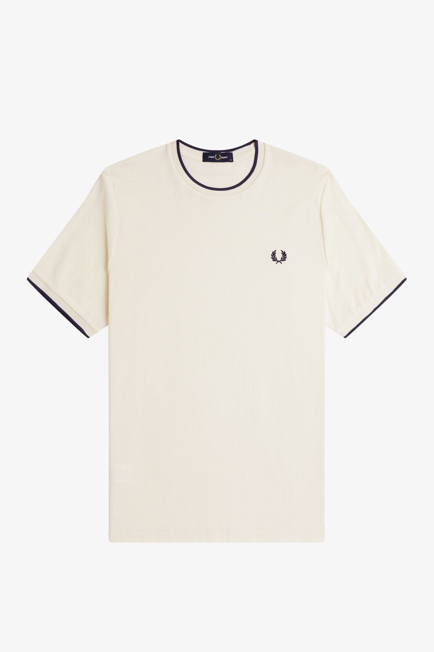 Fred Perry Crepe Piqué T-Shirt Ecru