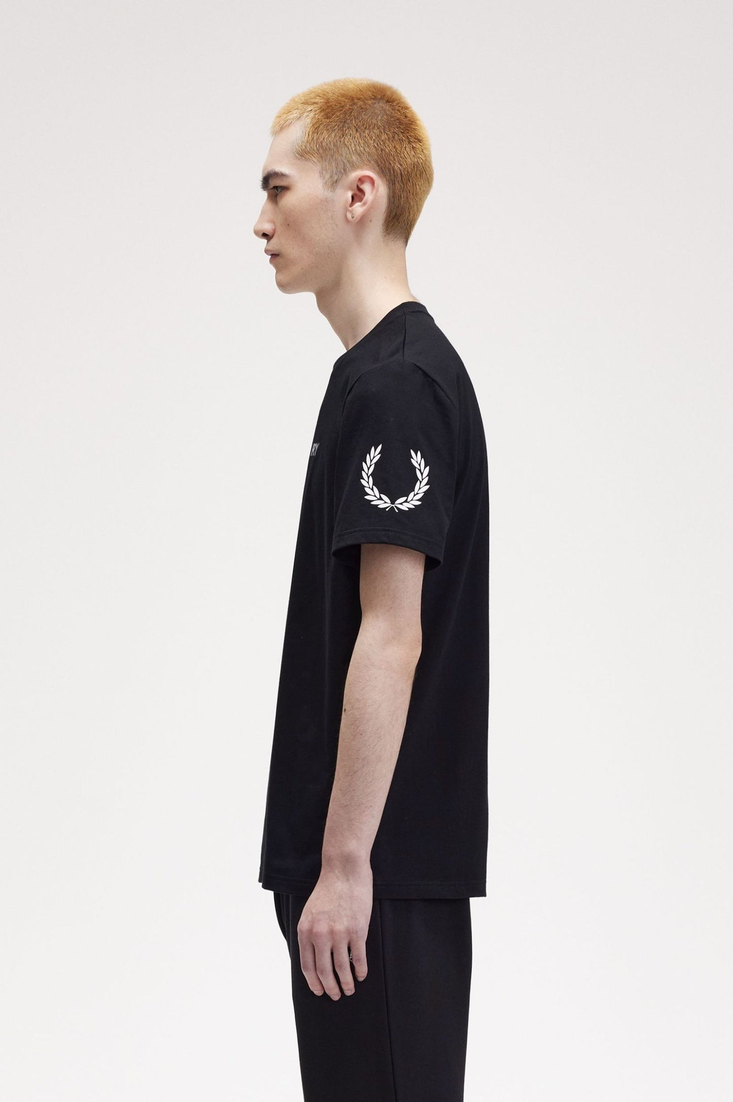 Fred Perry Double Branded Graphic T-Shirt Black