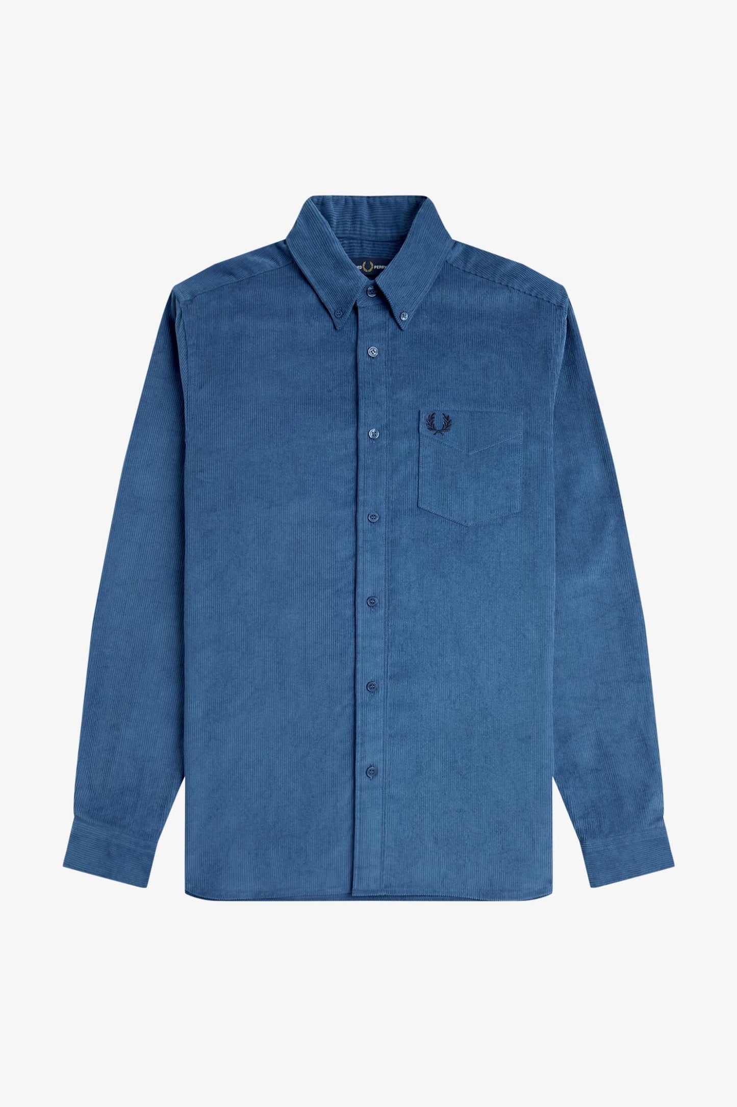 Fred Perry Corduroy Shirt Midnight Blue