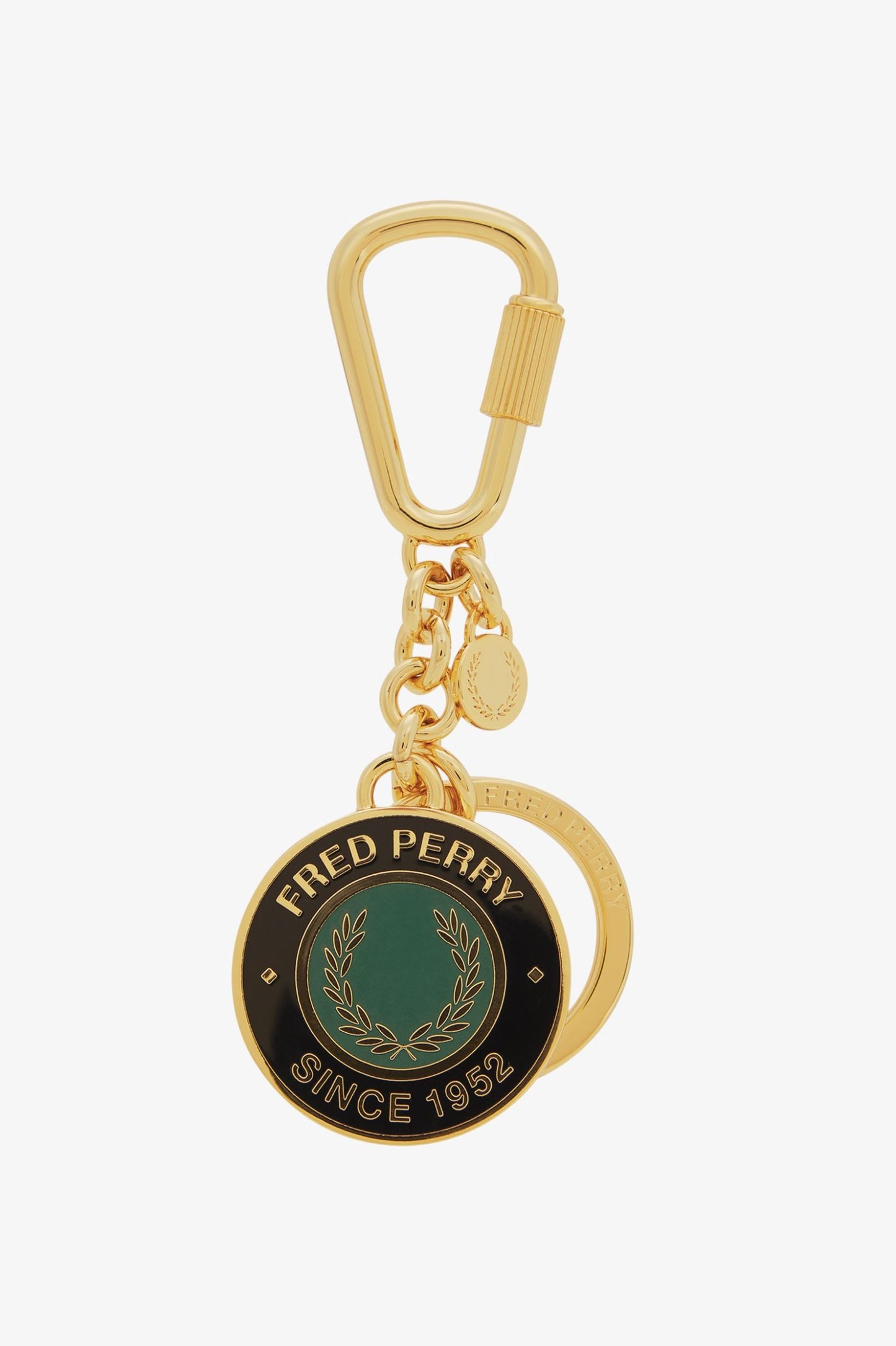 Fred Perry Enamel Branded Keyring Gold
