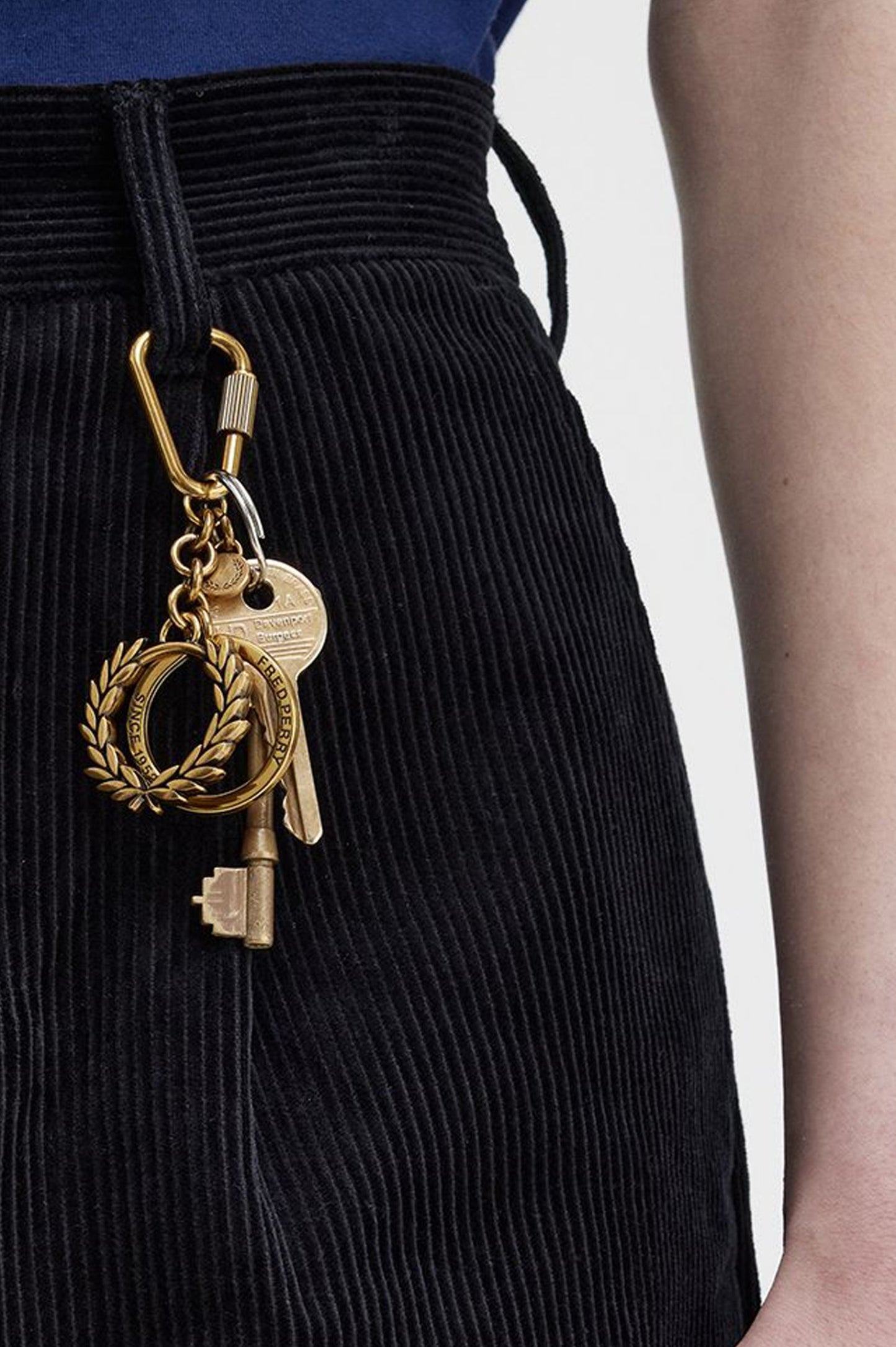 Fred Perry Laurel Wreath Keyring Gold
