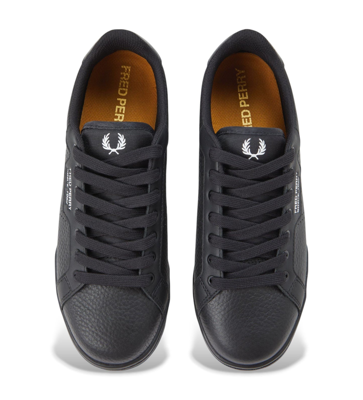 Fred Perry LEATHER SNEAKERS BLACK