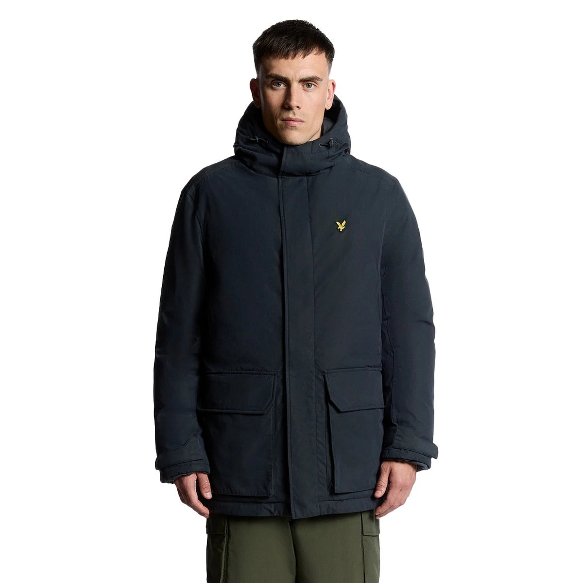 Lyle & Scott Zwaargewicht Parka met Capuchon Navy