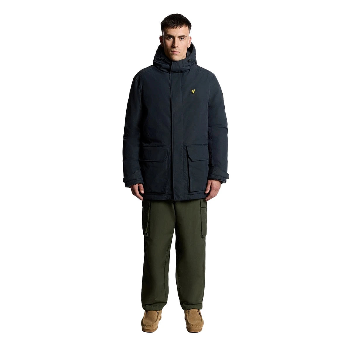 Lyle & Scott Zwaargewicht Parka met Capuchon Navy