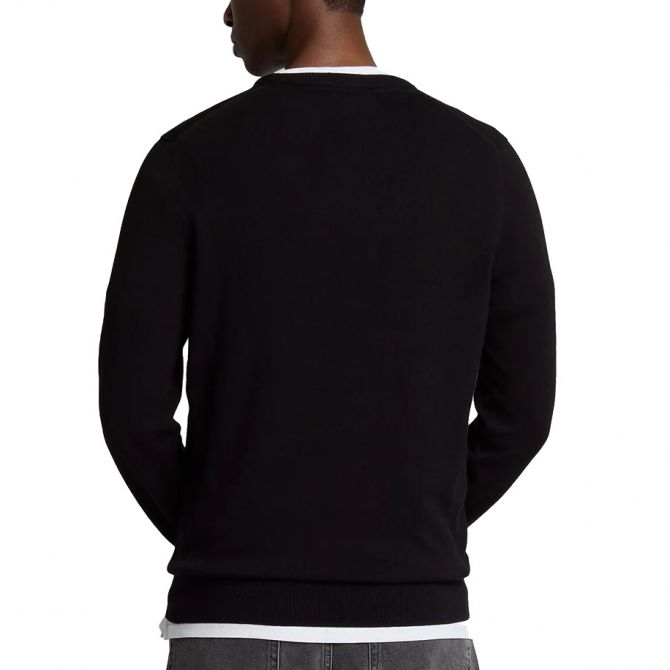 Lyle & Scott MAGLIONE GIRO BASIC Black