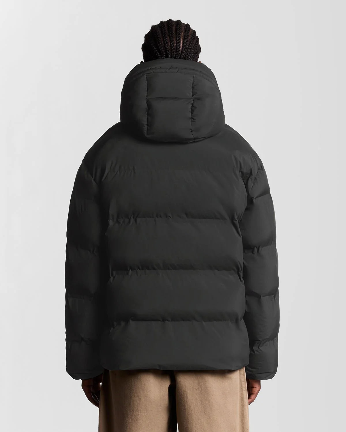Lyle & Scott Pufferjack met capuchon Black