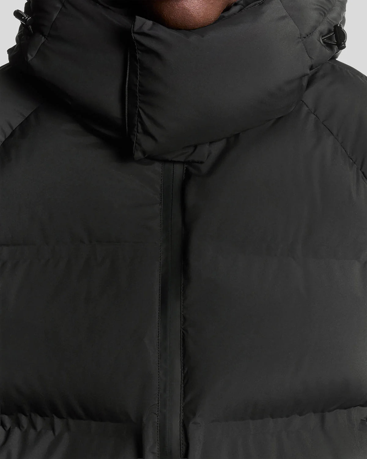 Lyle & Scott Pufferjack met capuchon Black