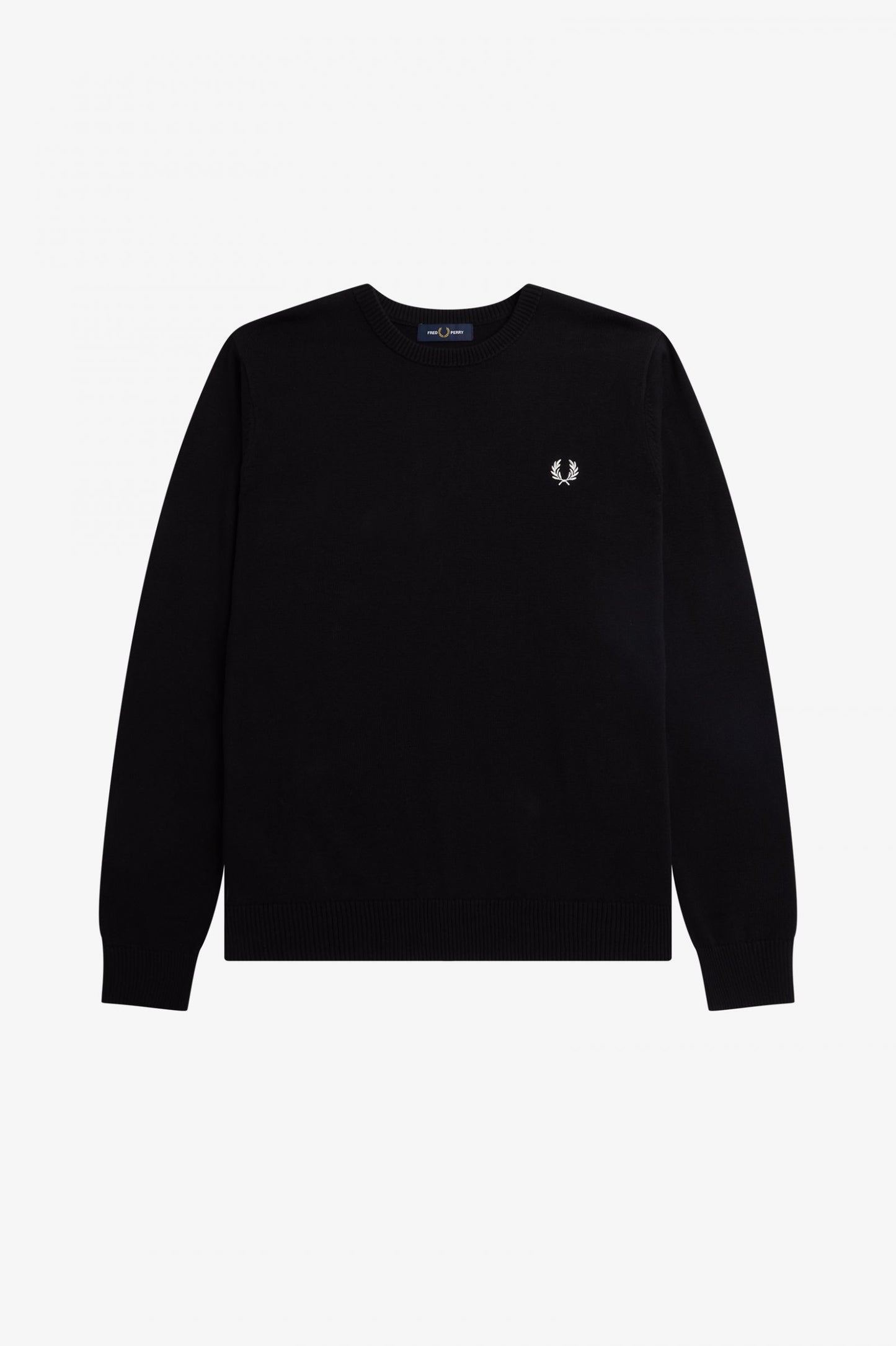 Fred Perry Graphic Laurel Wreath Jumper Black