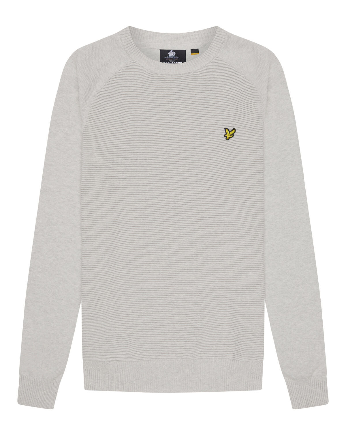 Lyle & Scott Lyle & Scott Men's Knitted Raglan Jumper Light Grey Marl