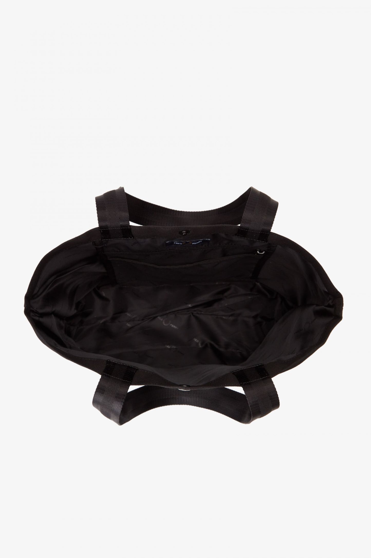 Fred Perry Glitch Graphic Tote Bag Black