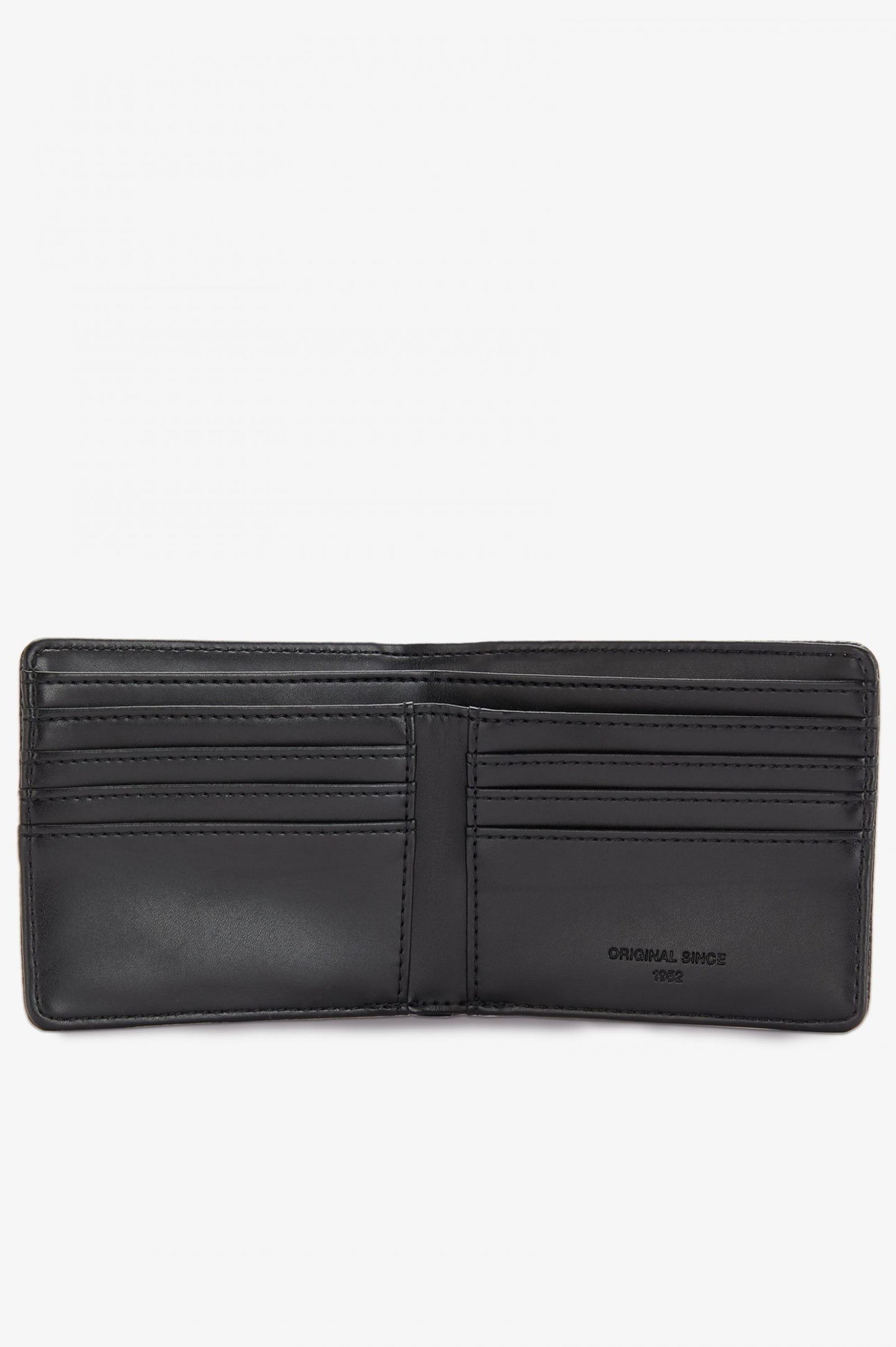 Fred Perry Scotch Grain Billfold Wallet Black