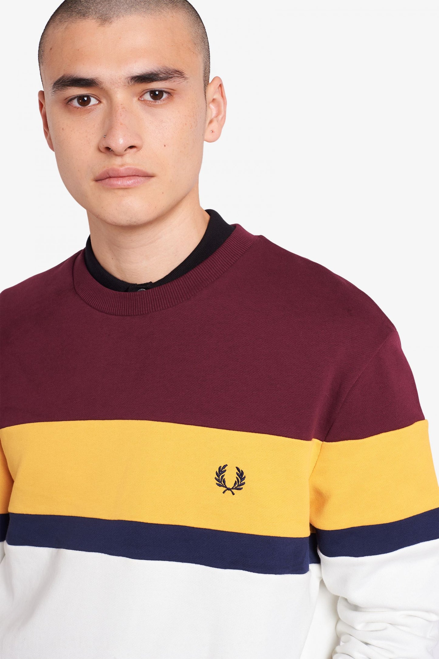 Fred Perry Colourblock Sweatshirt Mahony