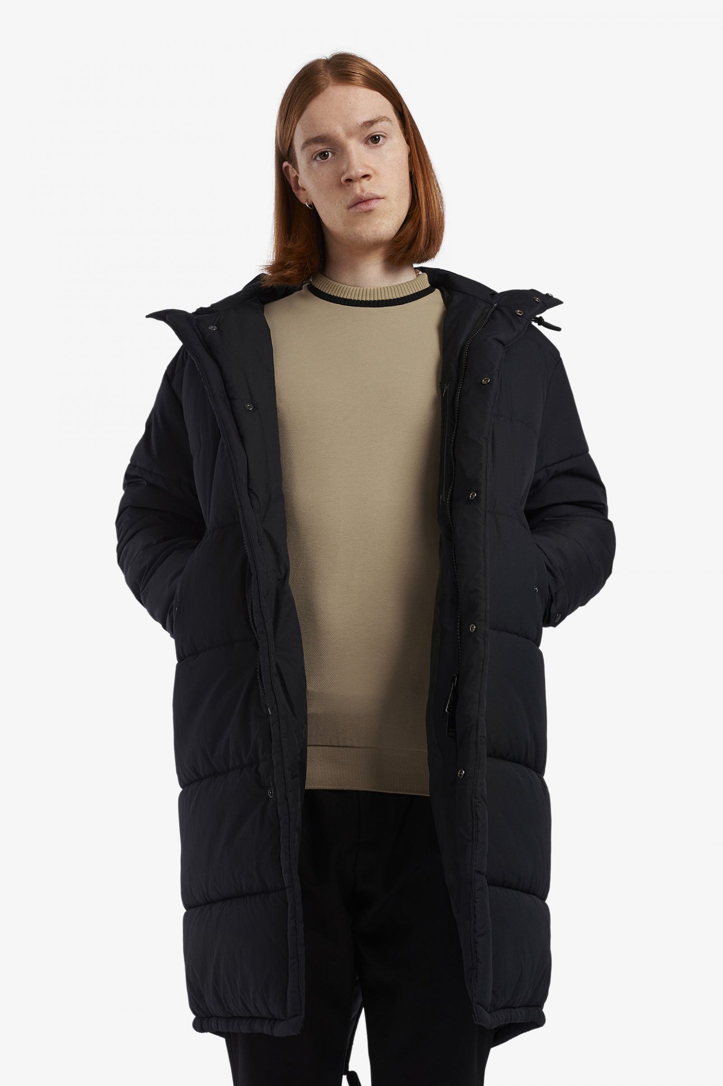 Fred Perry Long Sleeve Piqué T-Shirt Desert