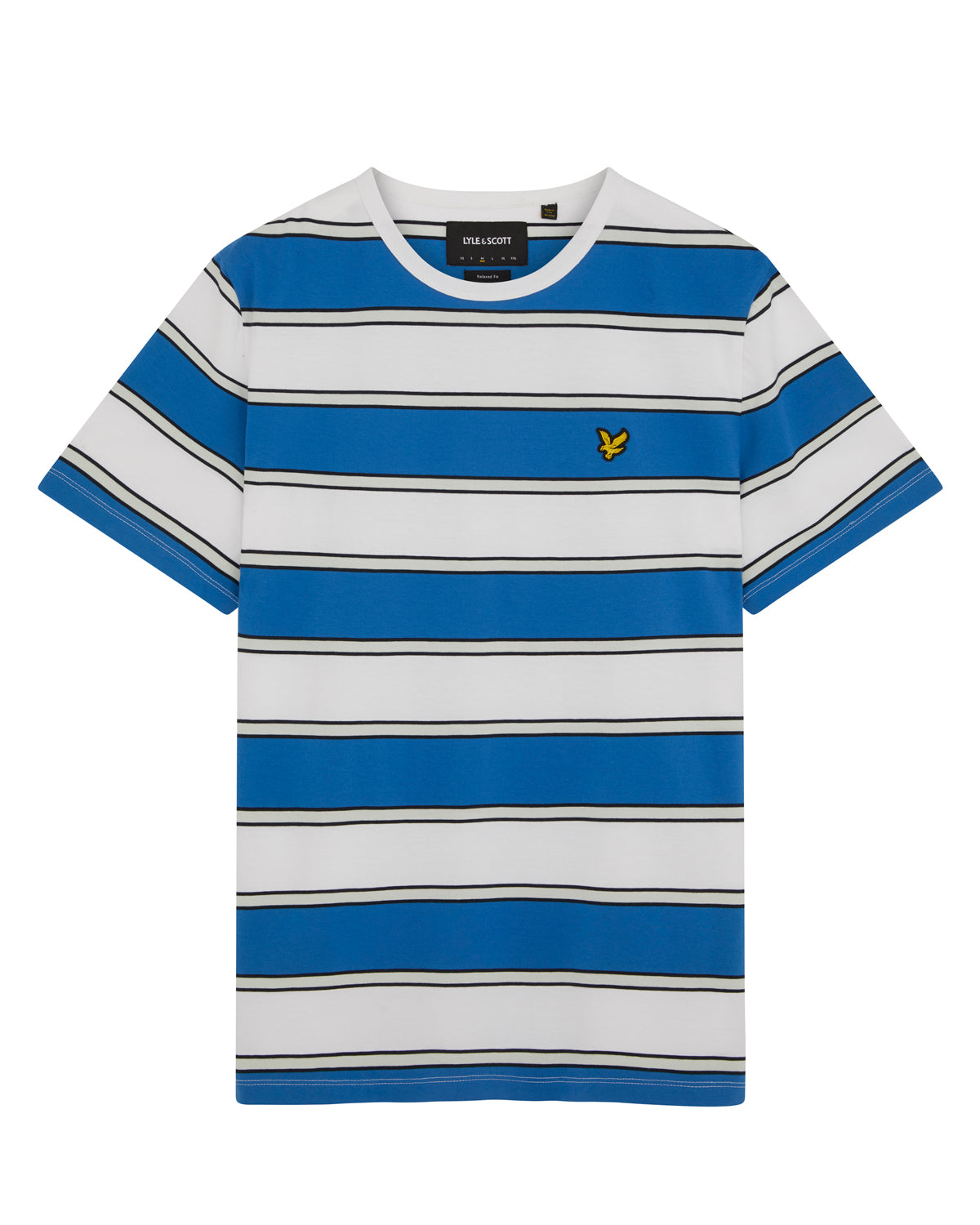 Lyle & Scott T Shirt Spring Blue / White