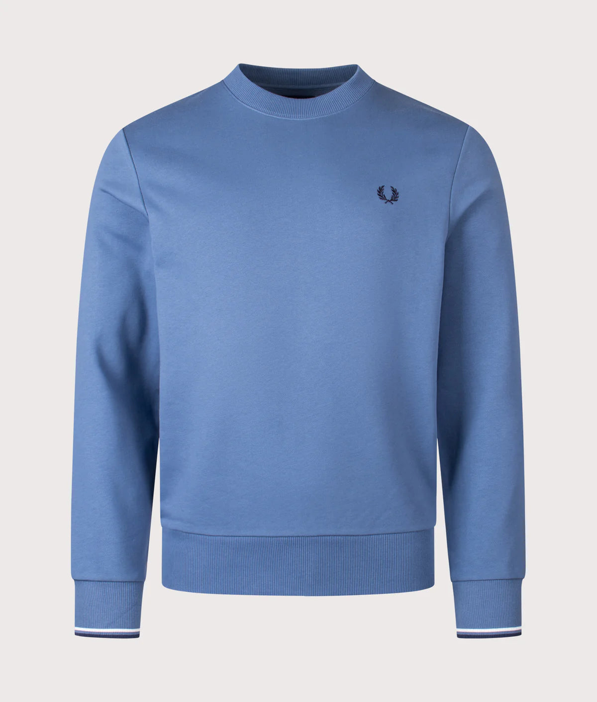 Fred Perry Crew Neck Sweatshirt Ace Blue / Snowwhite / Tennis Blue