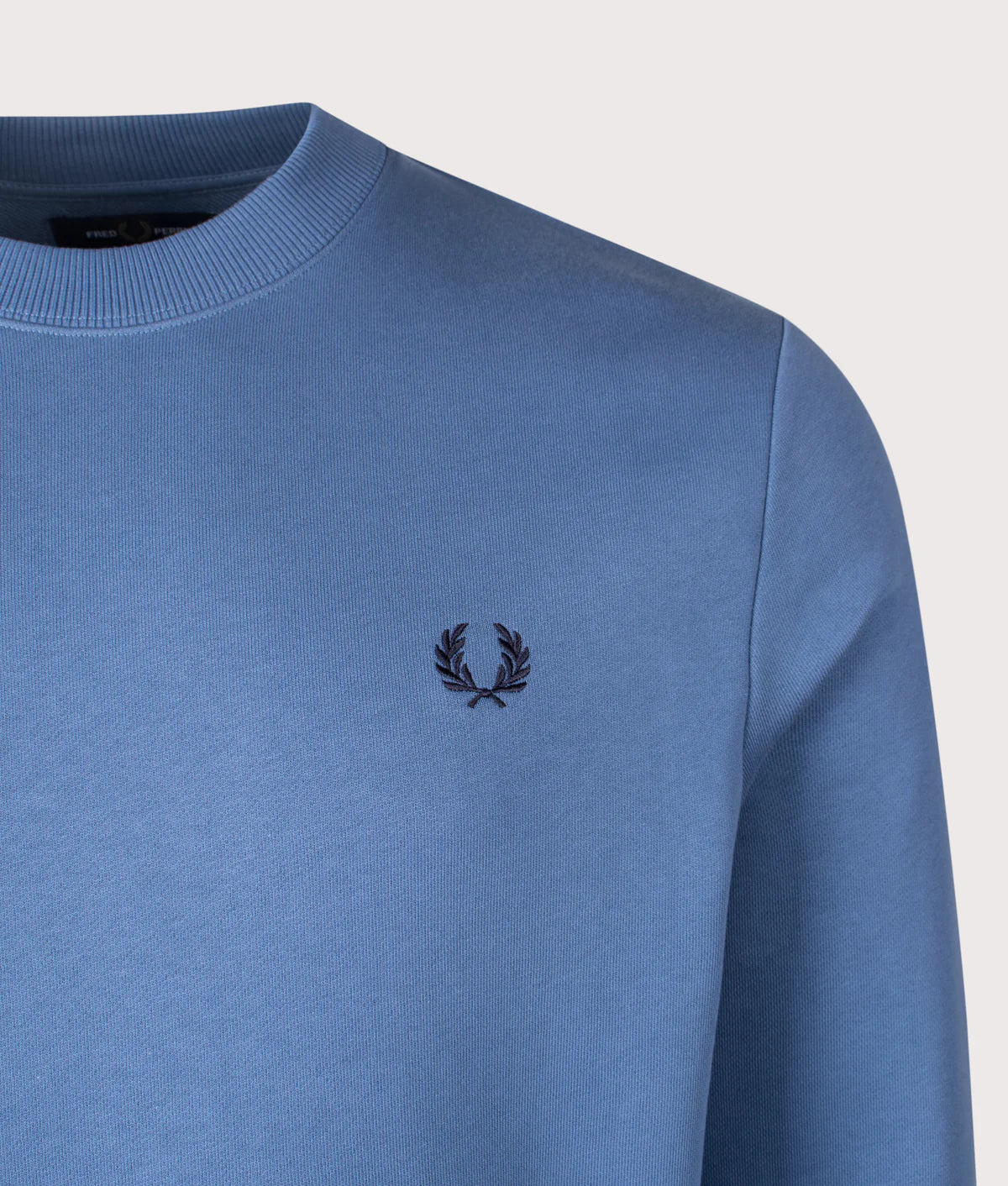 Fred Perry Crew Neck Sweatshirt Ace Blue / Snowwhite / Tennis Blue