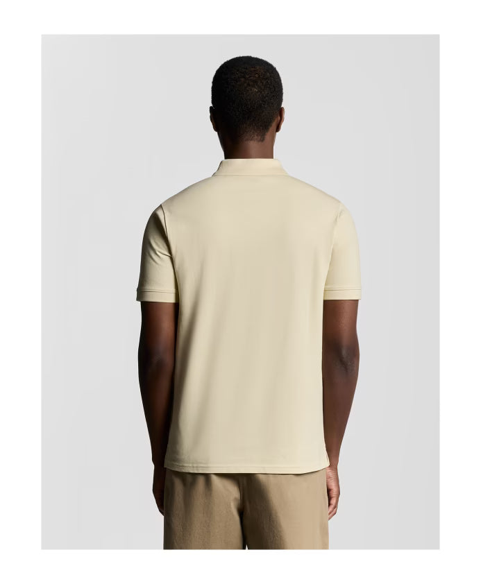 Lyle & Scott Superfine Katoenen Poloshirt Pale Brass