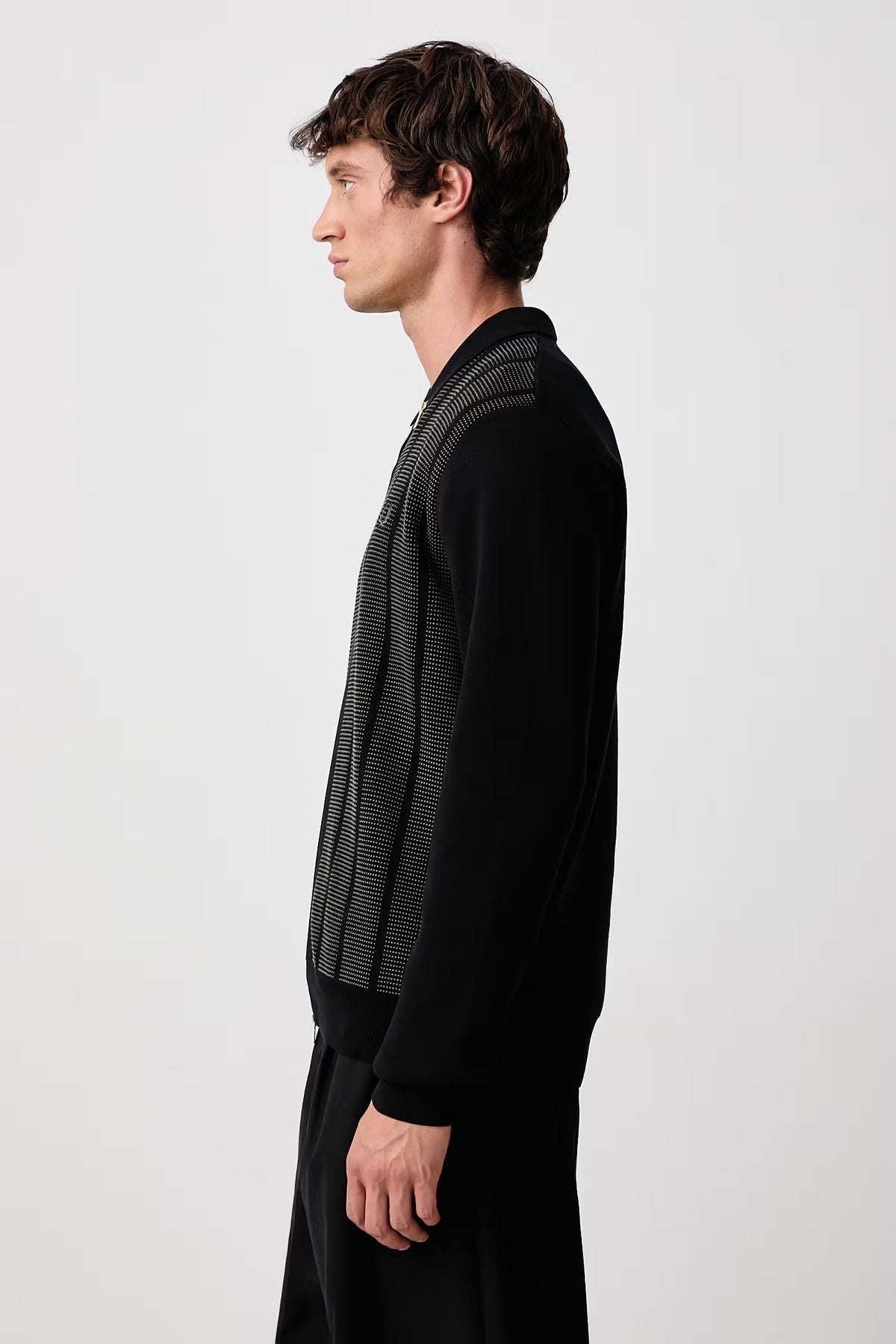 Fred Perry Cardigan Cotton Black