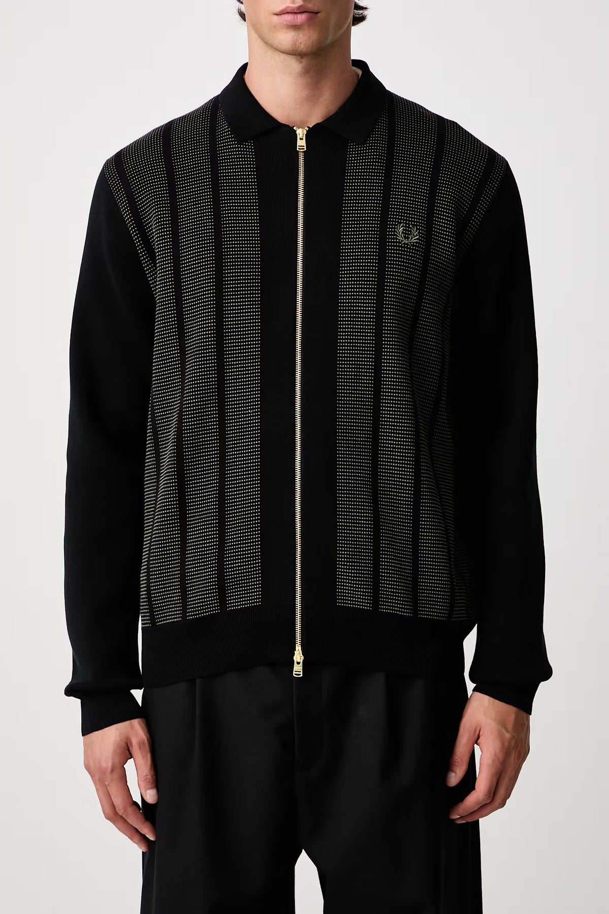 Fred Perry Cardigan Cotton Black