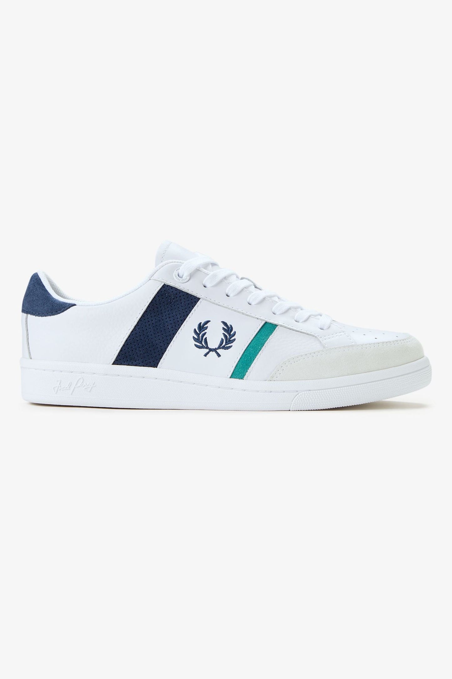Fred Perry B725 Leather/ Suede White