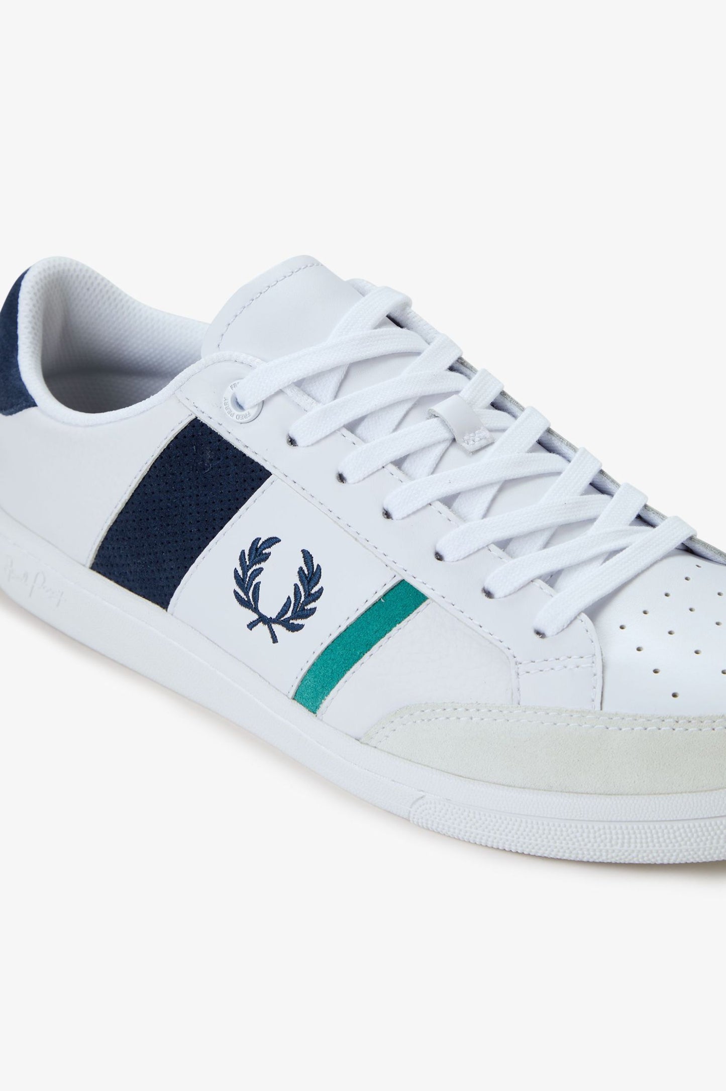 Fred Perry B725 Leather/ Suede White
