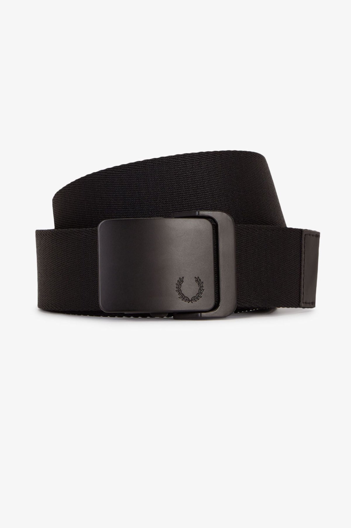 Fred Perry Plain Webbing Belt Black