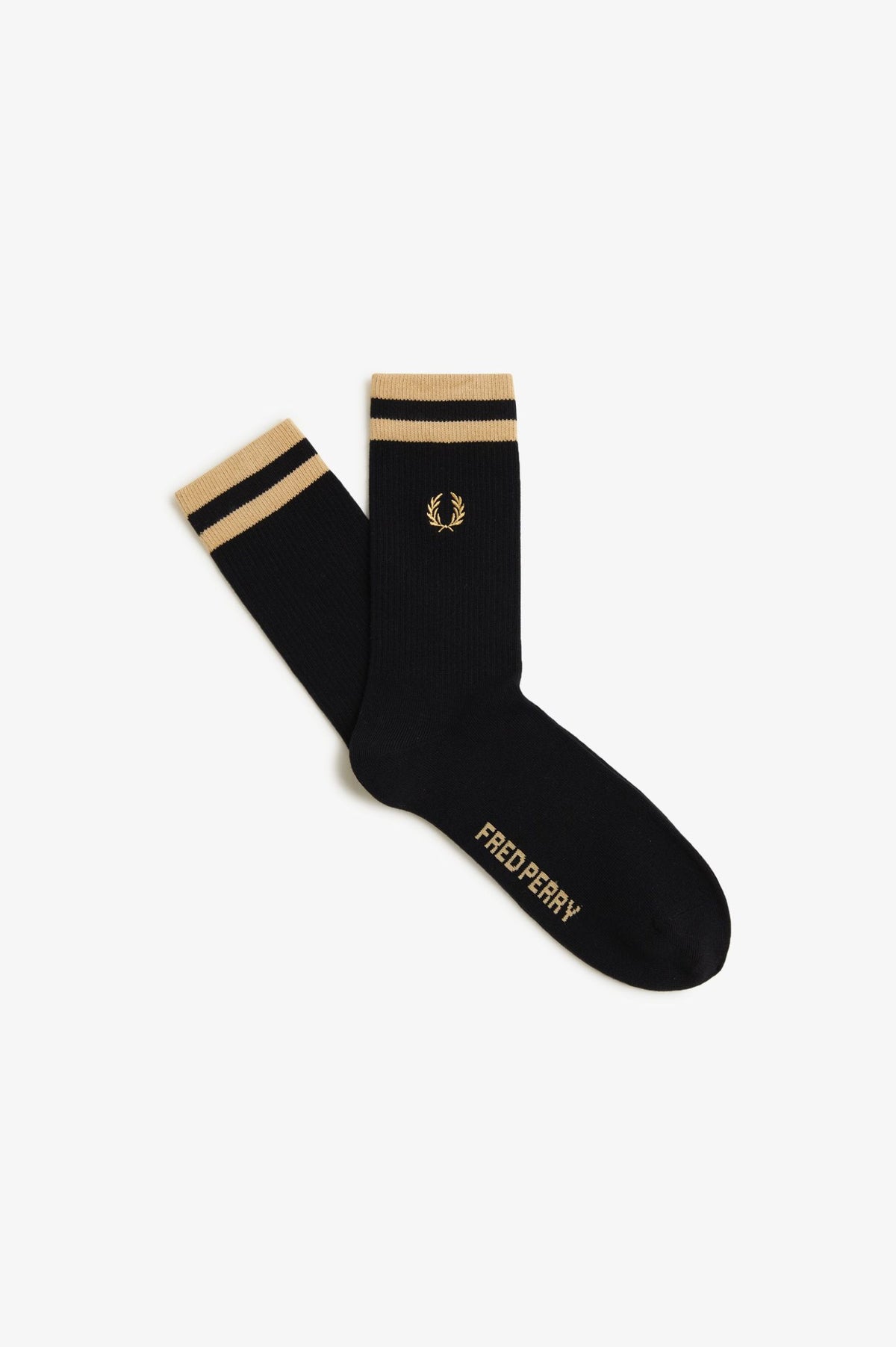Fred Perry Tipped Sports Sock Black / Champagne