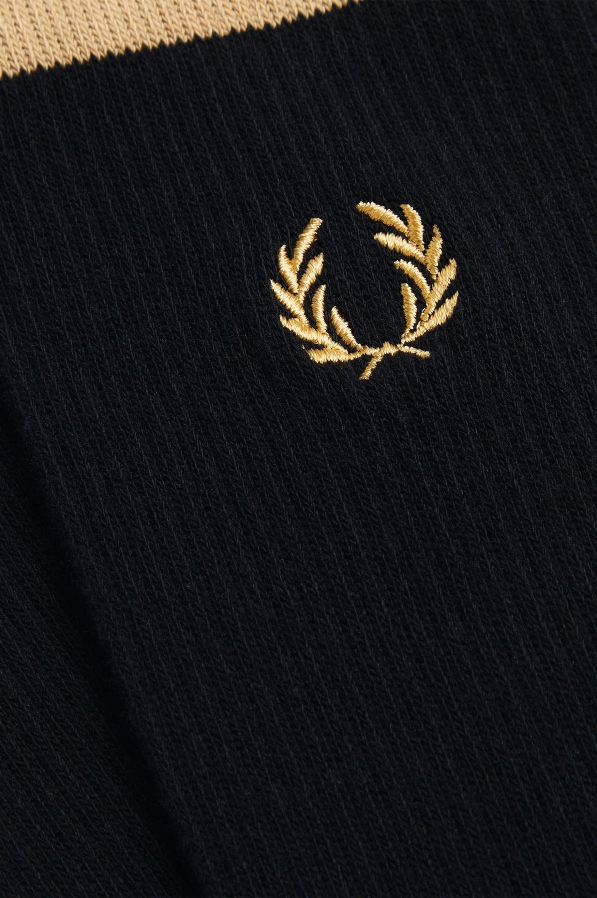 Fred Perry Tipped Sports Sock Black / Champagne