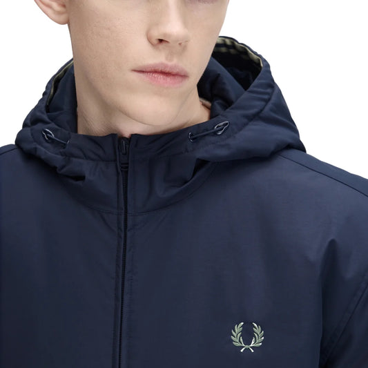 Fred Perry Hooded Brentham Jacket Dark Airforce